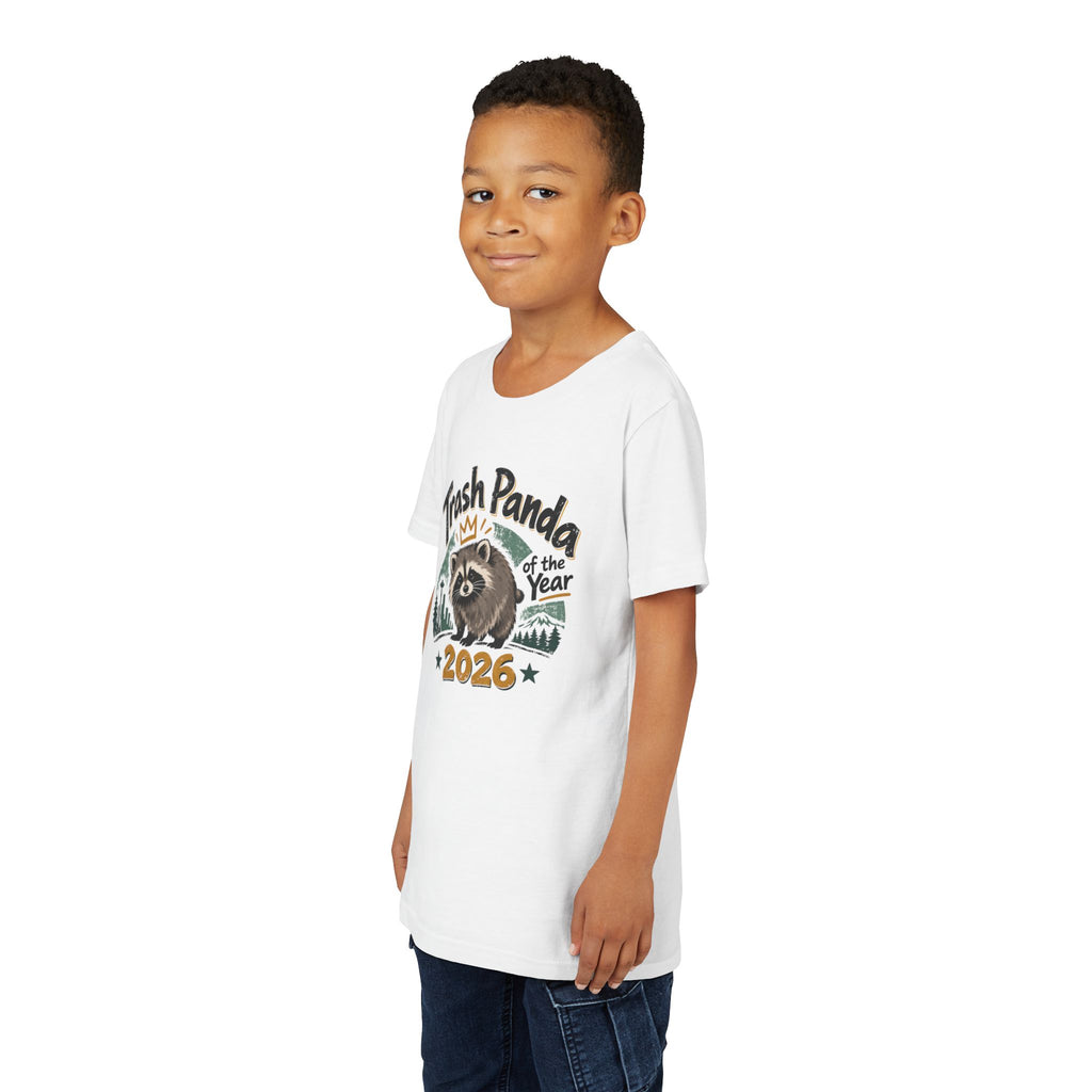 Trash Panda of the Year 2026 Youth T-Shirt | Jimothy-Inspired Raccoon Tee