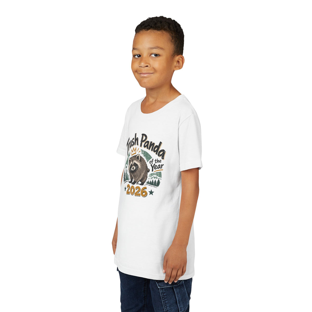 Trash Panda of the Year 2026 Youth T-Shirt | Jimothy-Inspired Raccoon Tee
