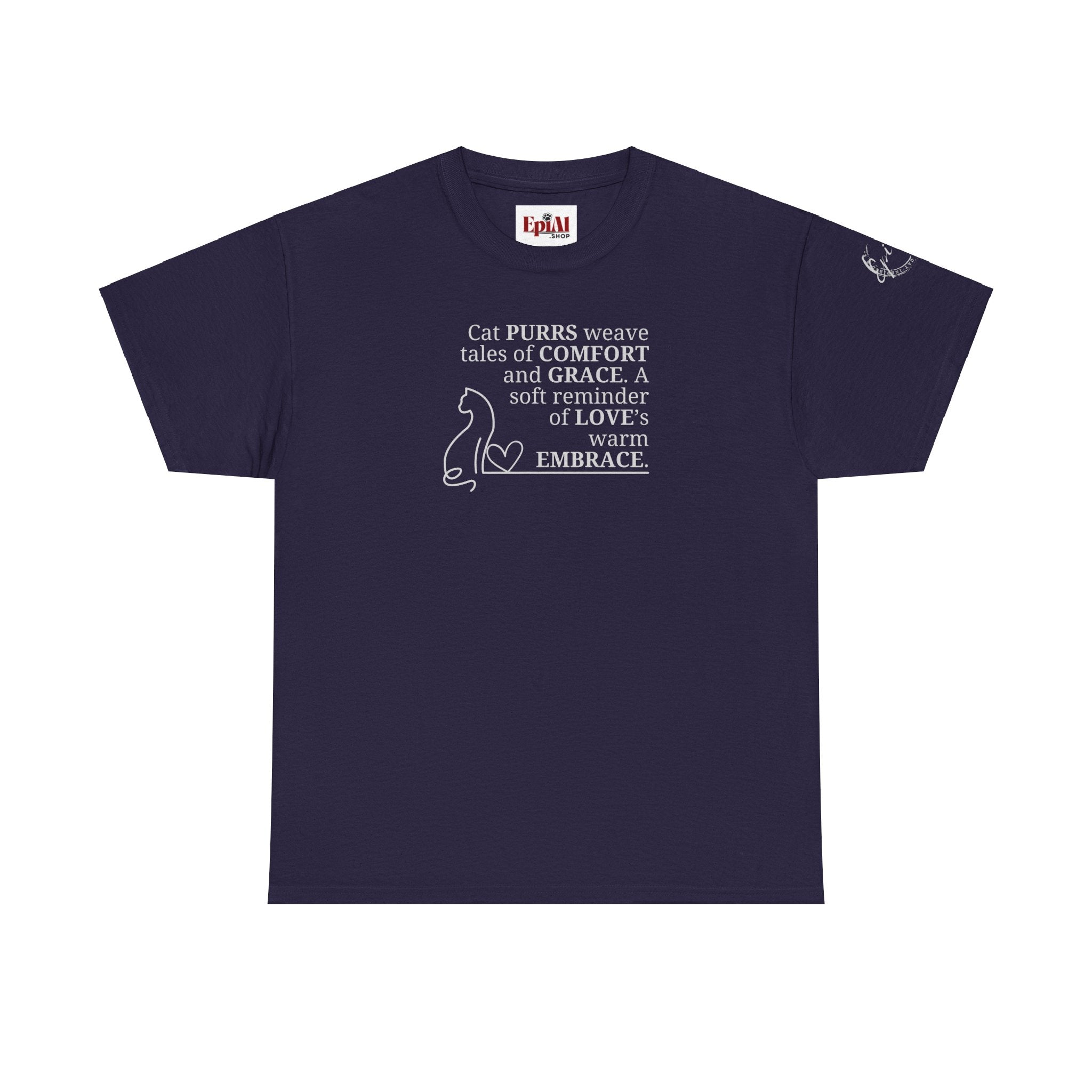 Cat Purrs Unisex Heavy Cotton Tee - EpiAl's Shop