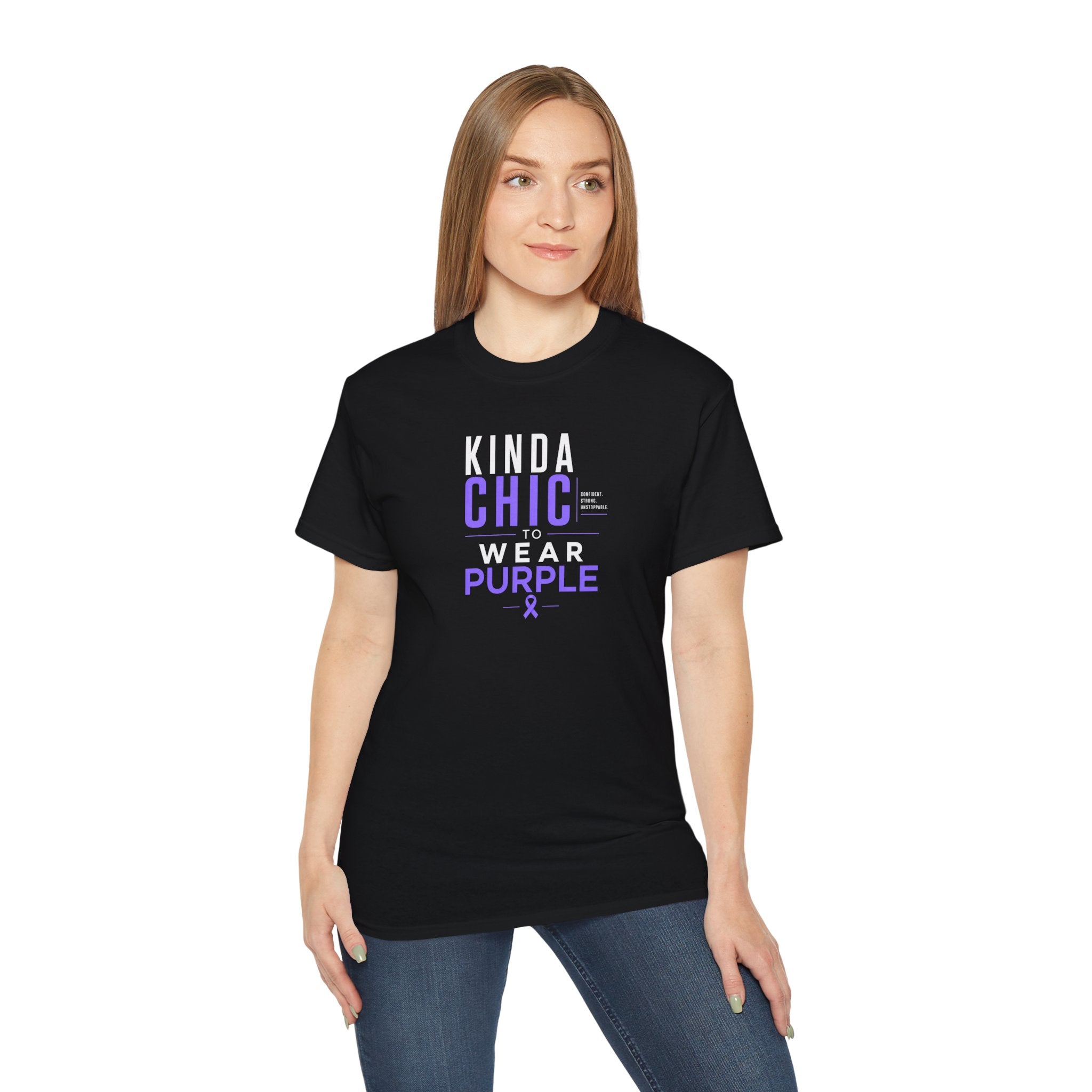 Kinda Chic to Wear Purple Epilepsy Awareness T-Shirt