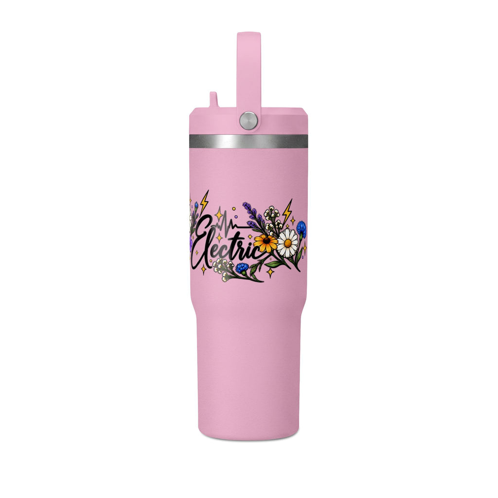 Beautifully Electric 32 oz Tumbler | Epilepsy Awareness Floral Travel Cup