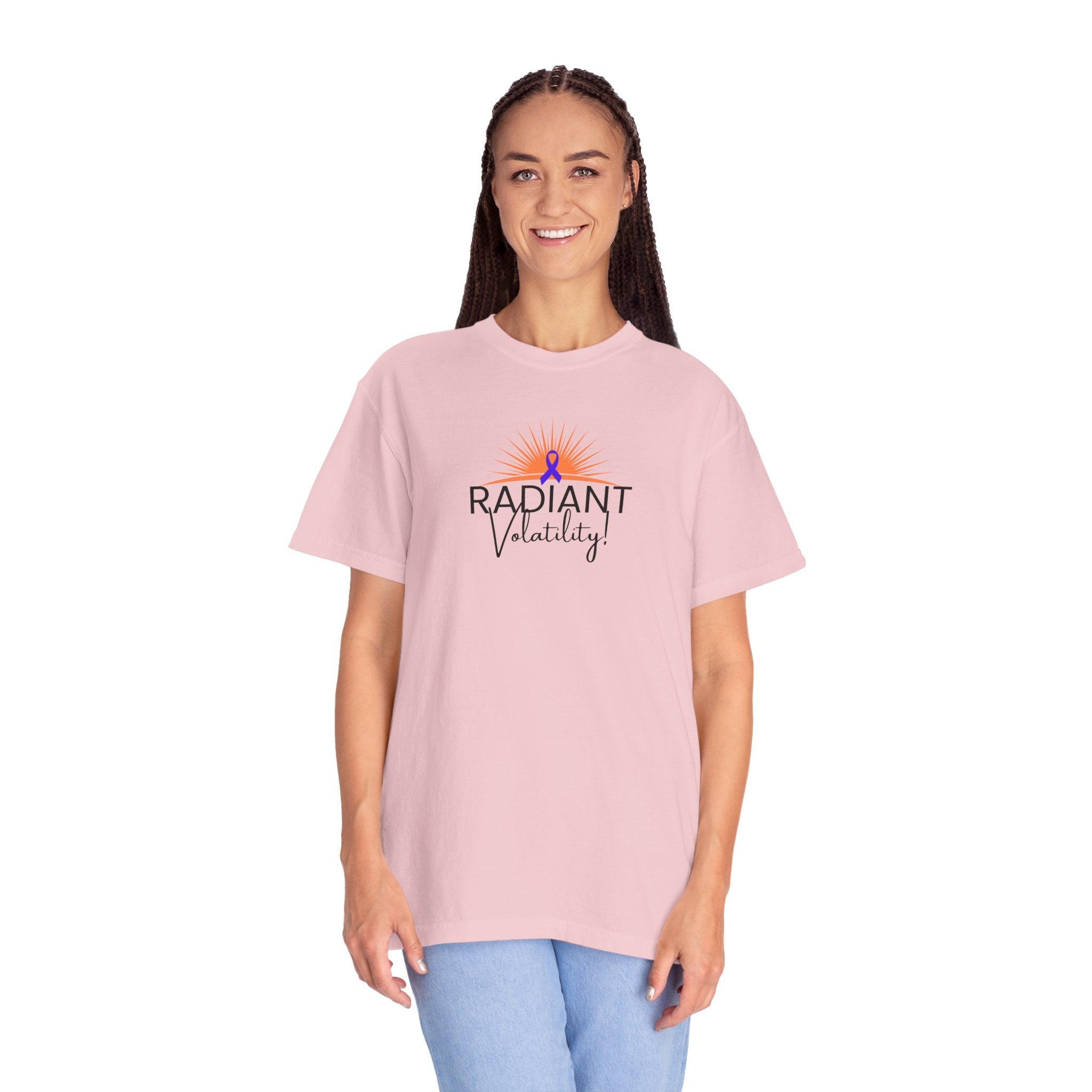 Radiant Volatility Unisex T-Shirt – Epilepsy Awareness Purple Ribbon Tee