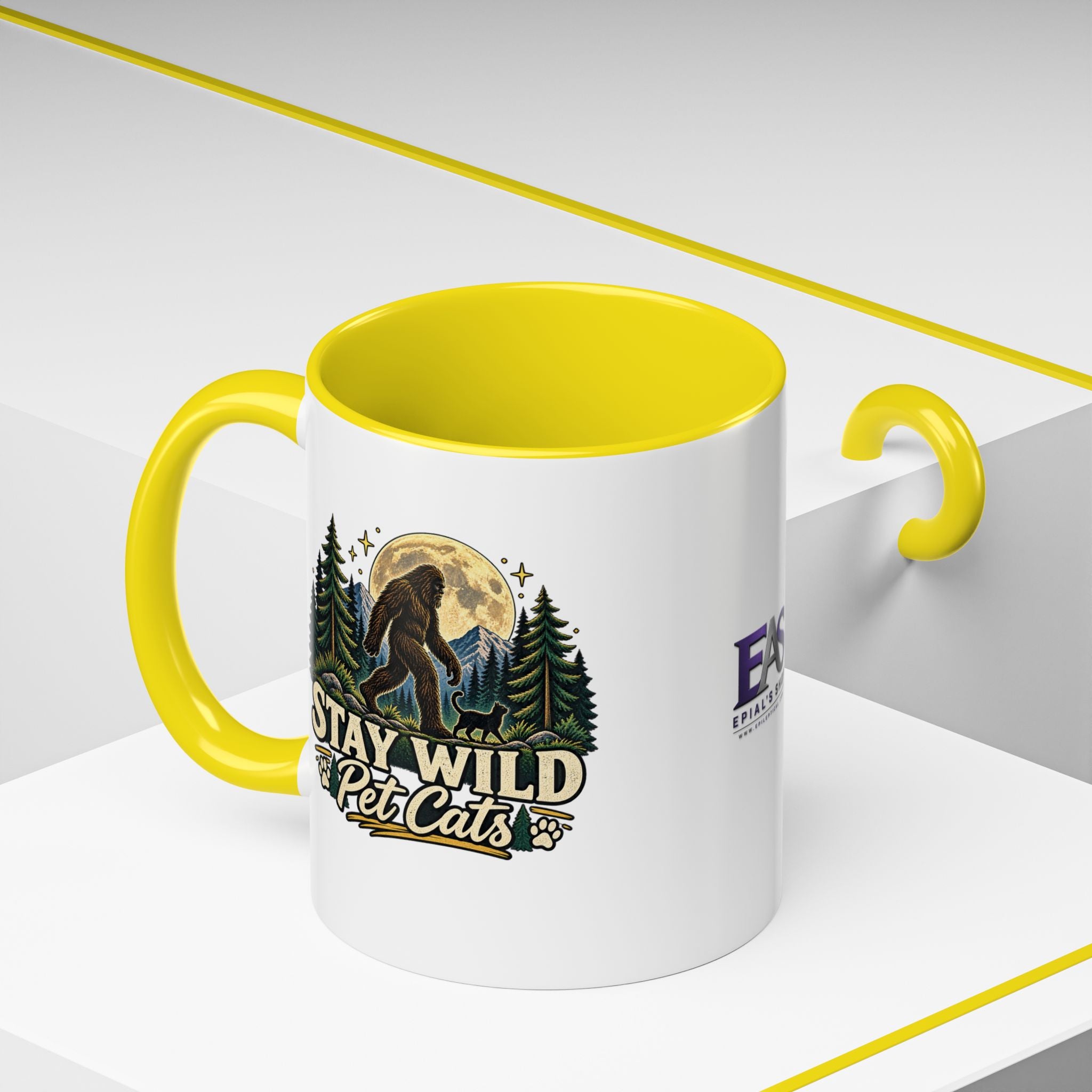 Stay Wild Pet Cats Sasquatch Accent Mug