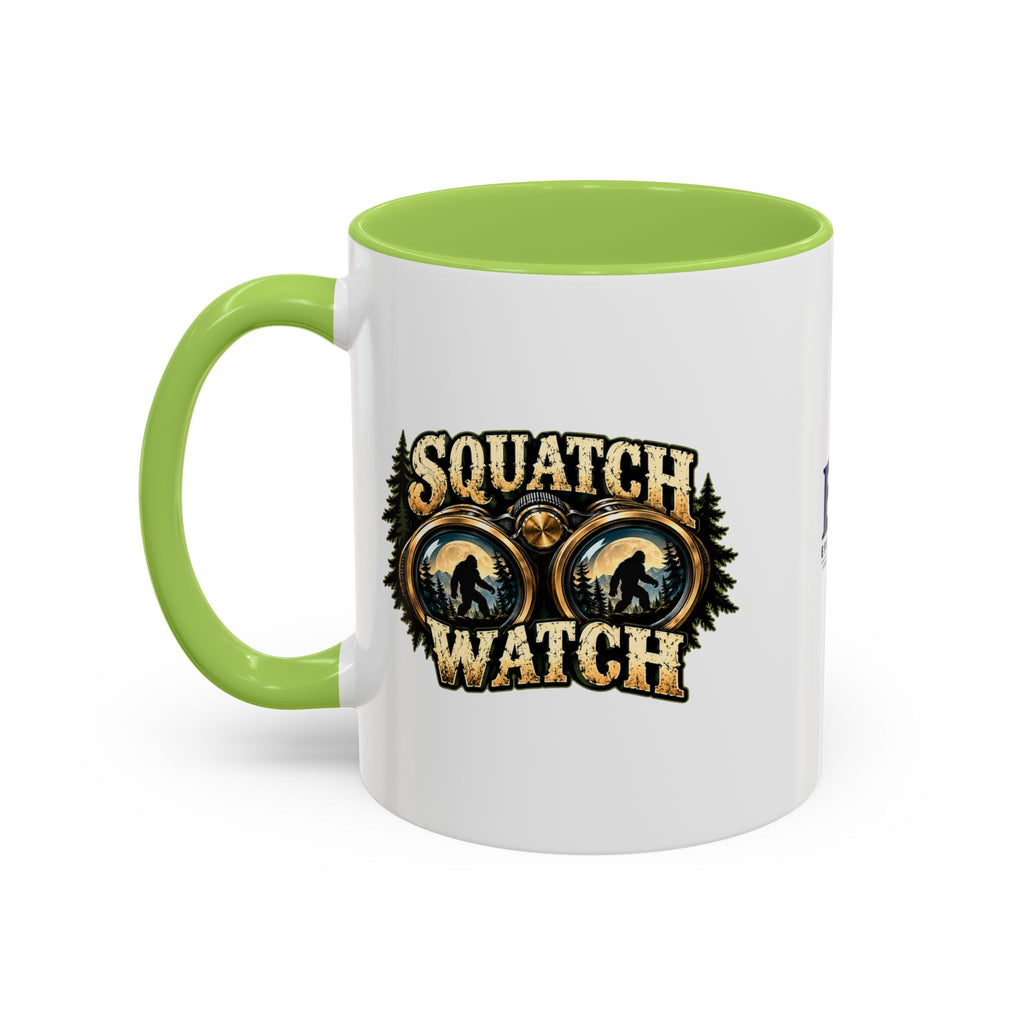 Squatch Watch Bigfoot Mug | Two-Tone Sasquatch Coffee Cup (11oz/15oz)