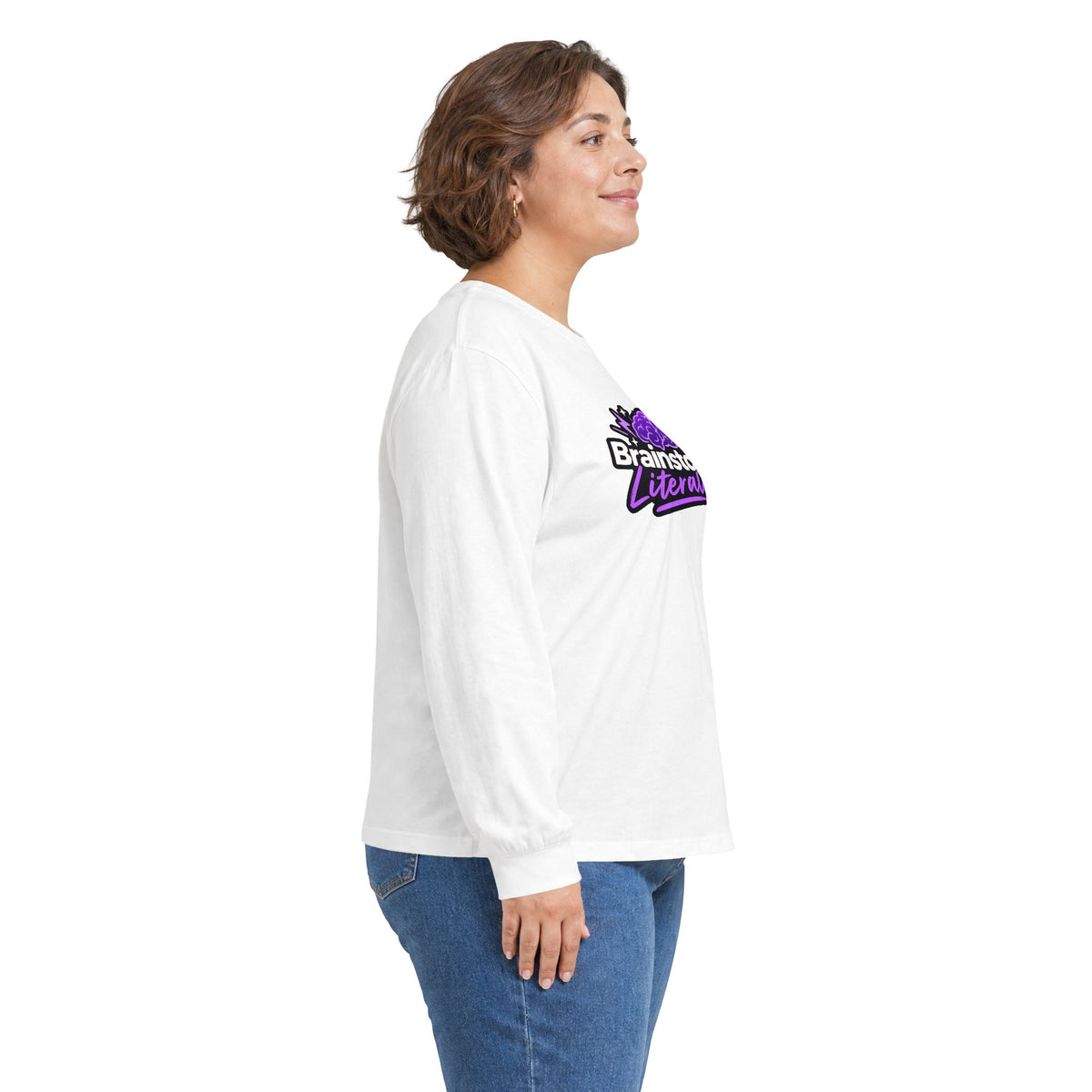 Brainstorm, Literally Epilepsy Awareness Long Sleeve Shirt | Purple Brain Epilepsy Tee