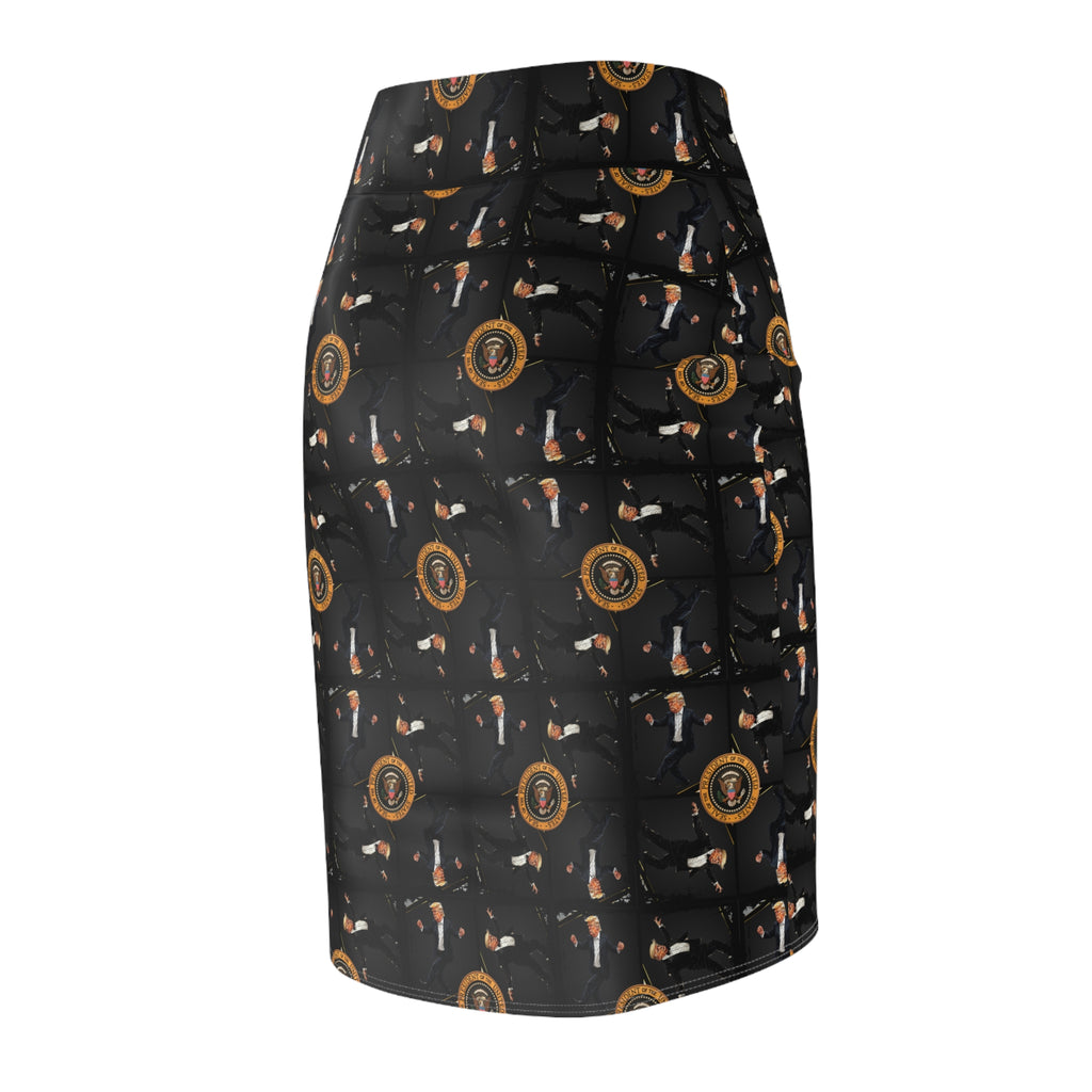 Stylish Dancing Trump Women's Pencil Skirt