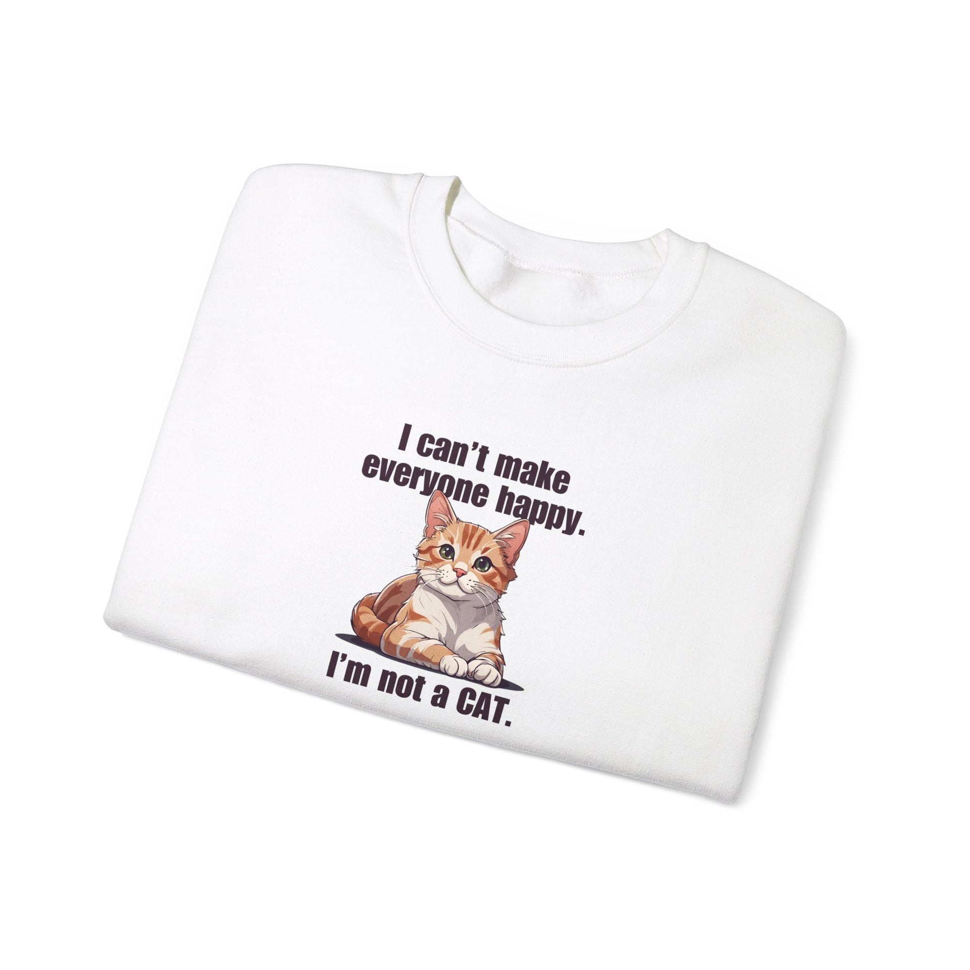 Not a Cat Unisex Heavy Blend™ Crewneck Sweatshirt - Sweatshirt - Epileptic Al’s Shop