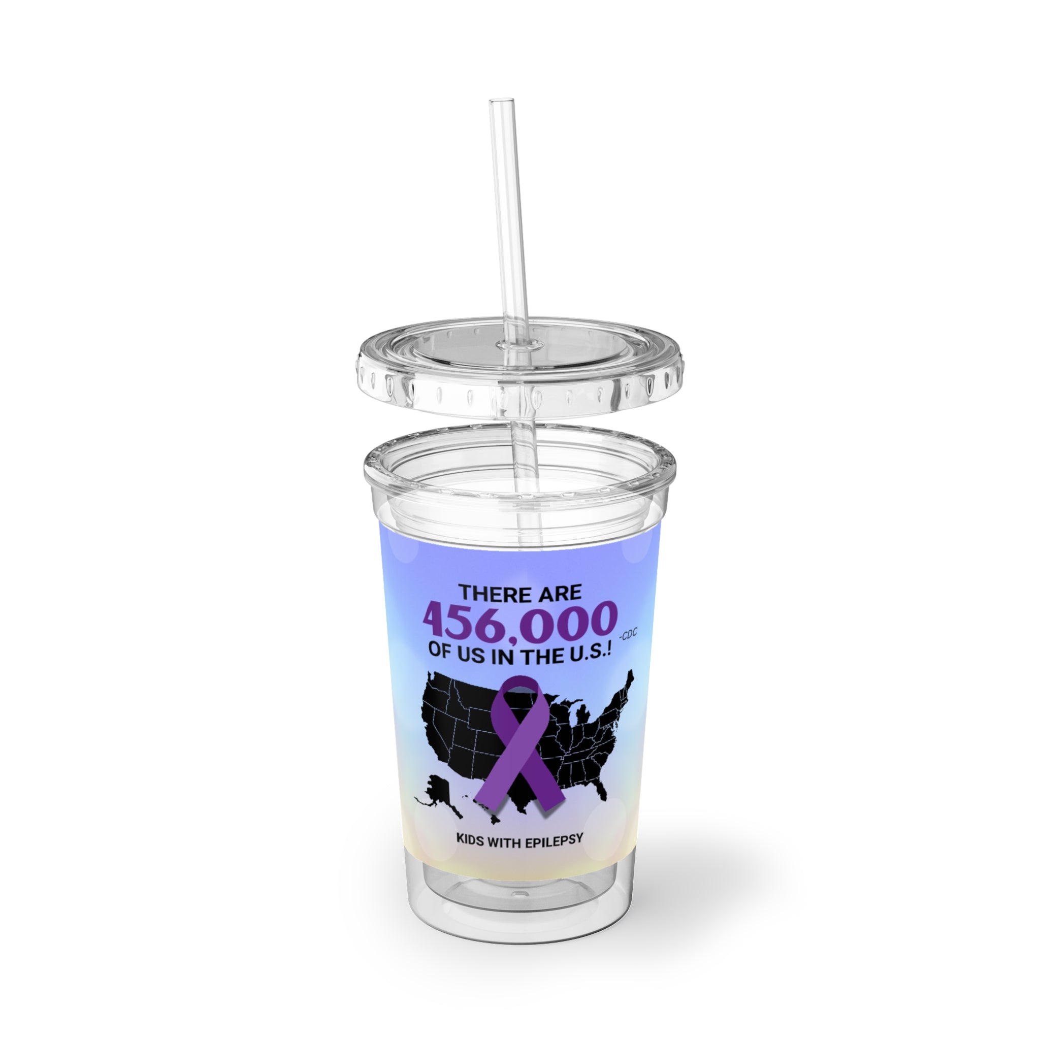 Kid's Epilepsy Awareness Suave Acrylic Cup - EpiAl's Shop