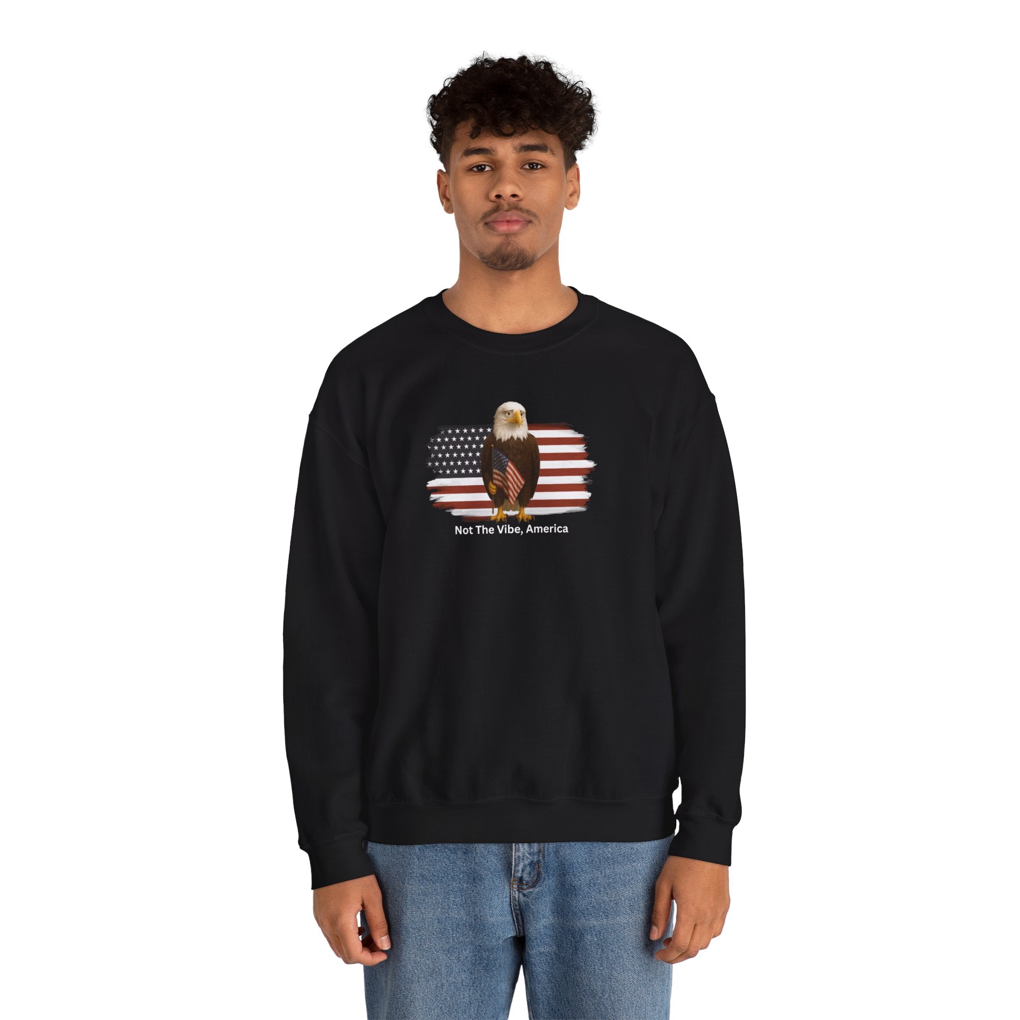 Not the Vibe, America – Political Parody Crewneck Sweatshirt