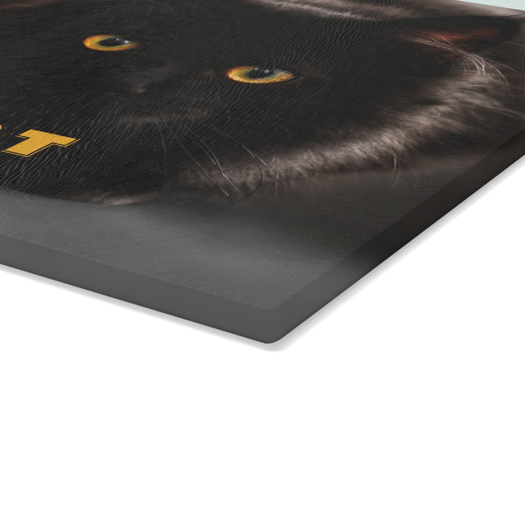Black Cat Society Glass Cutting Board