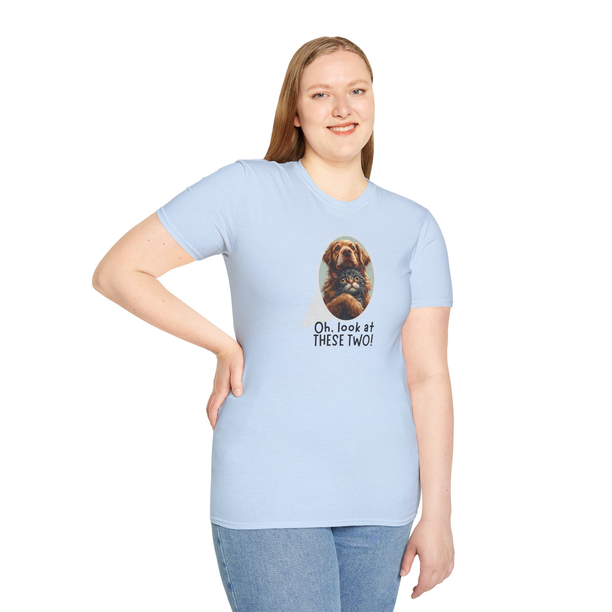 Oh Look at These Two! Unisex Softstyle T-Shirt