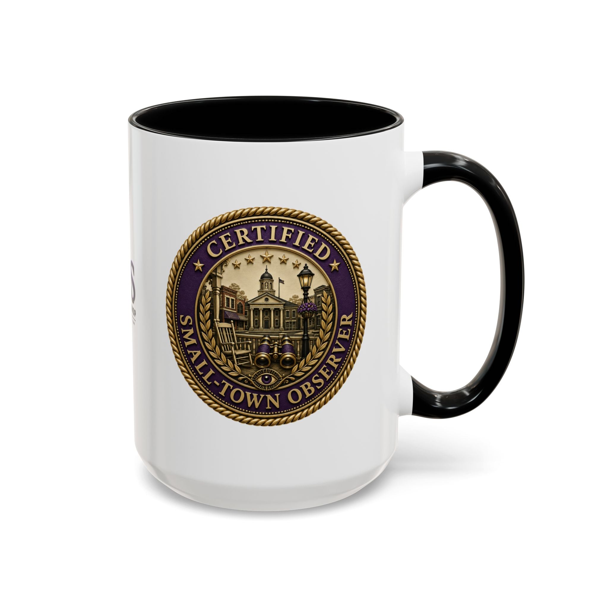 Certified Small-Town Observer Accent Coffee Mug - Accent 11/15oz