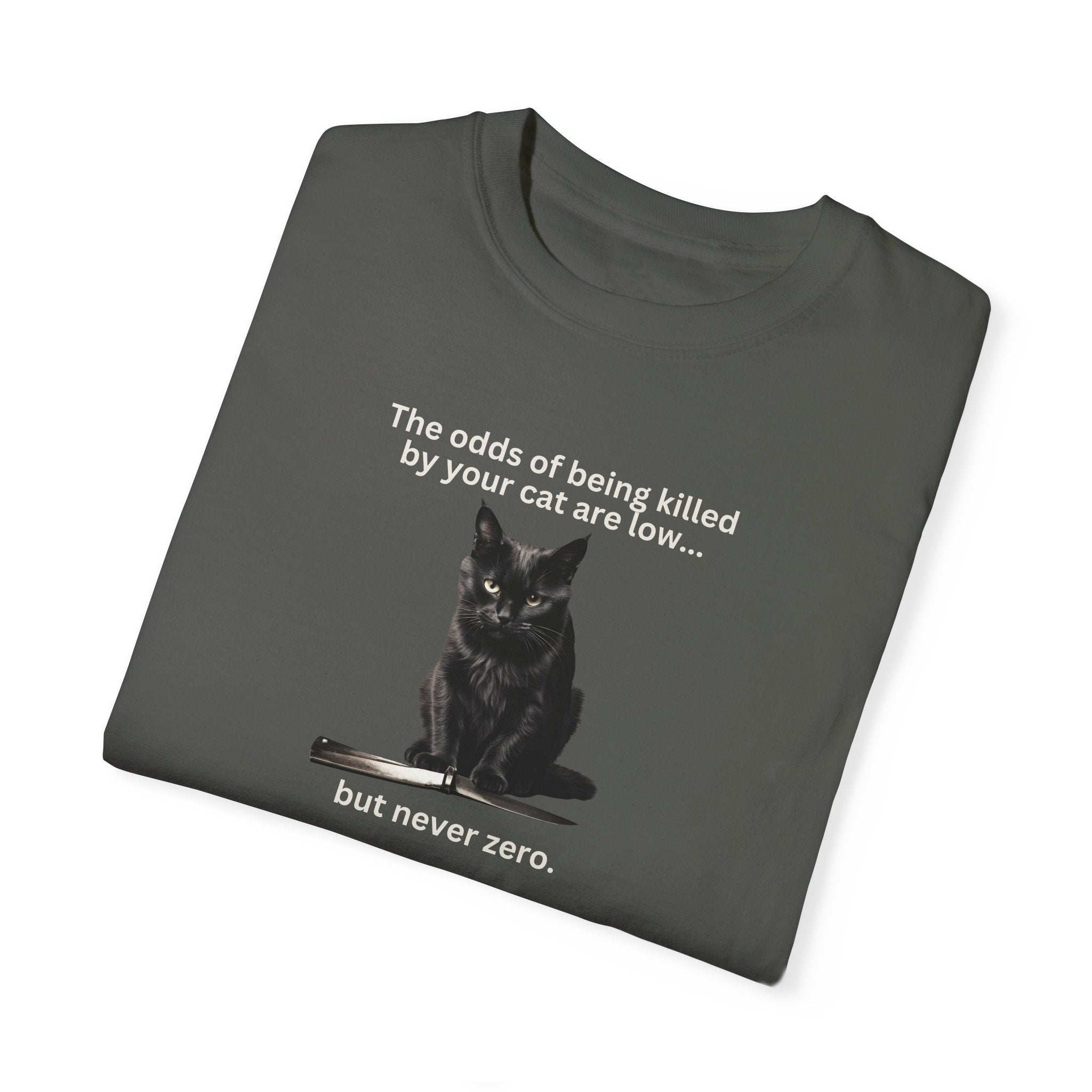 Photo depicting the ​Odds Unisex Garment-Dyed T-shirt from EpiAl's Shop.