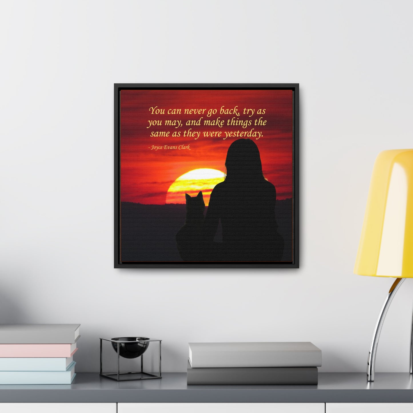 Try As You May Gallery Canvas Wraps, Square Frame