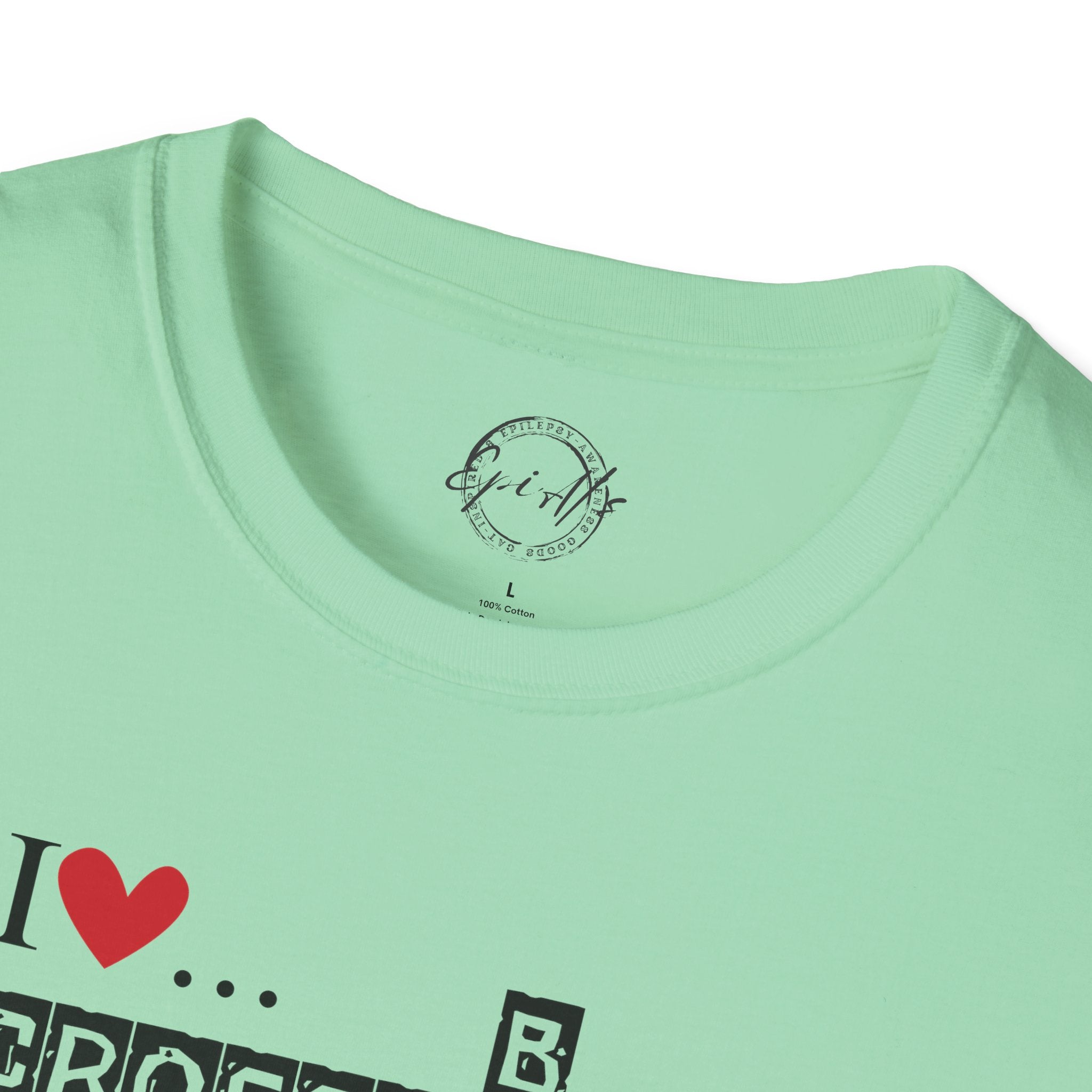 Photo depicting the ​Crosswords and Cats Unisex Softstyle T-Shirt from EpiAl's Shop.