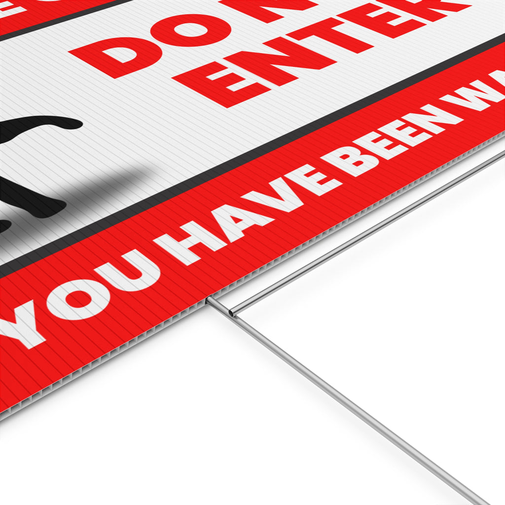 Beware of Cats Yard Sign | Funny Outdoor Decor | Do Not Enter Warning