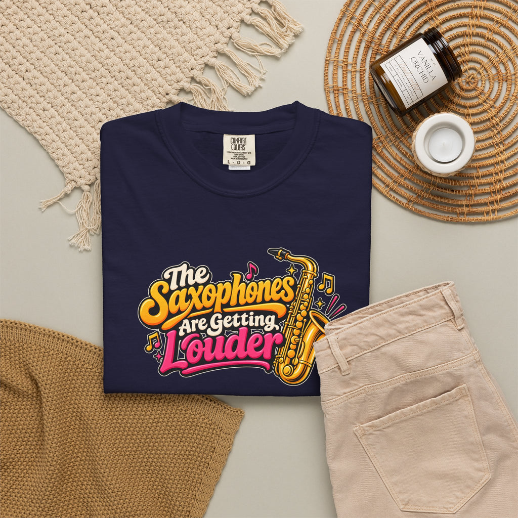 The Saxophones Are Getting Louder Retro Graphic Tee | Viral IYKYK Shirt