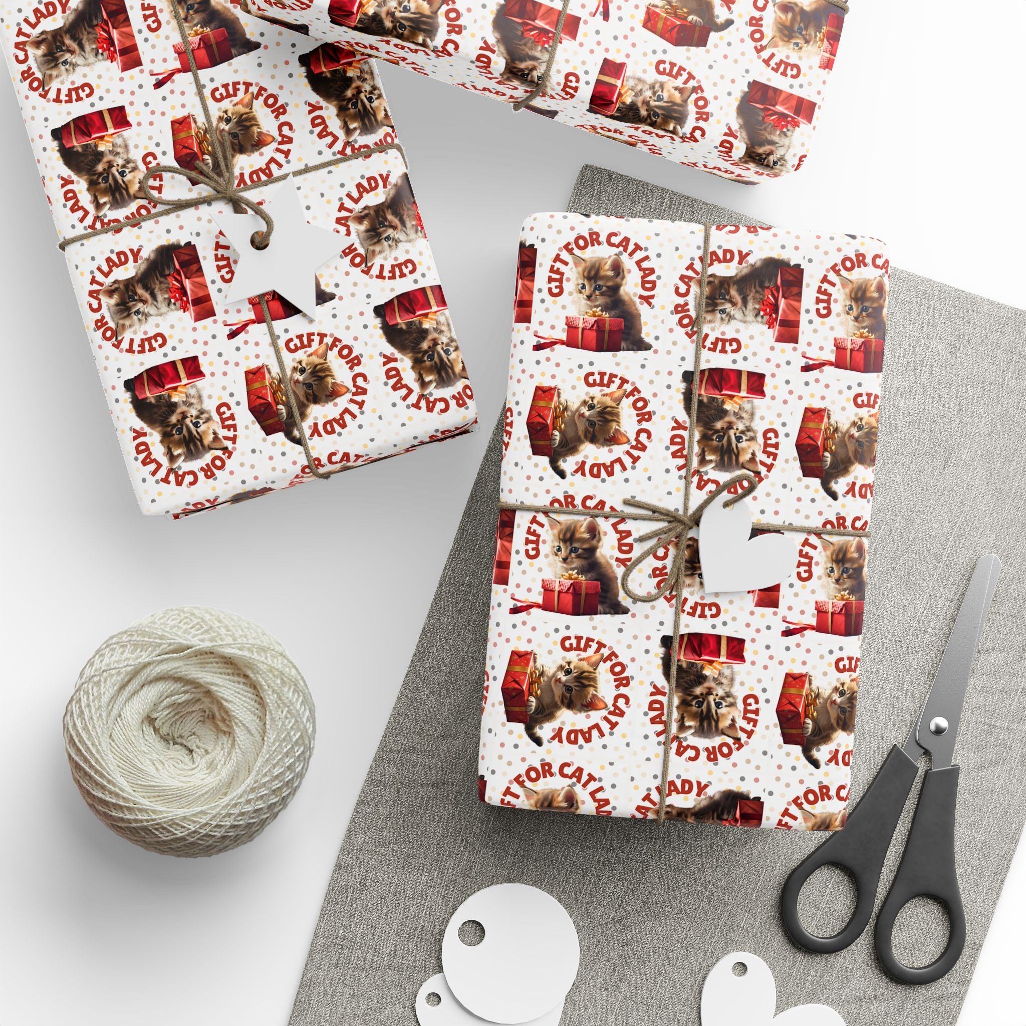 Cat Lady Wrapping Paper for Gifts