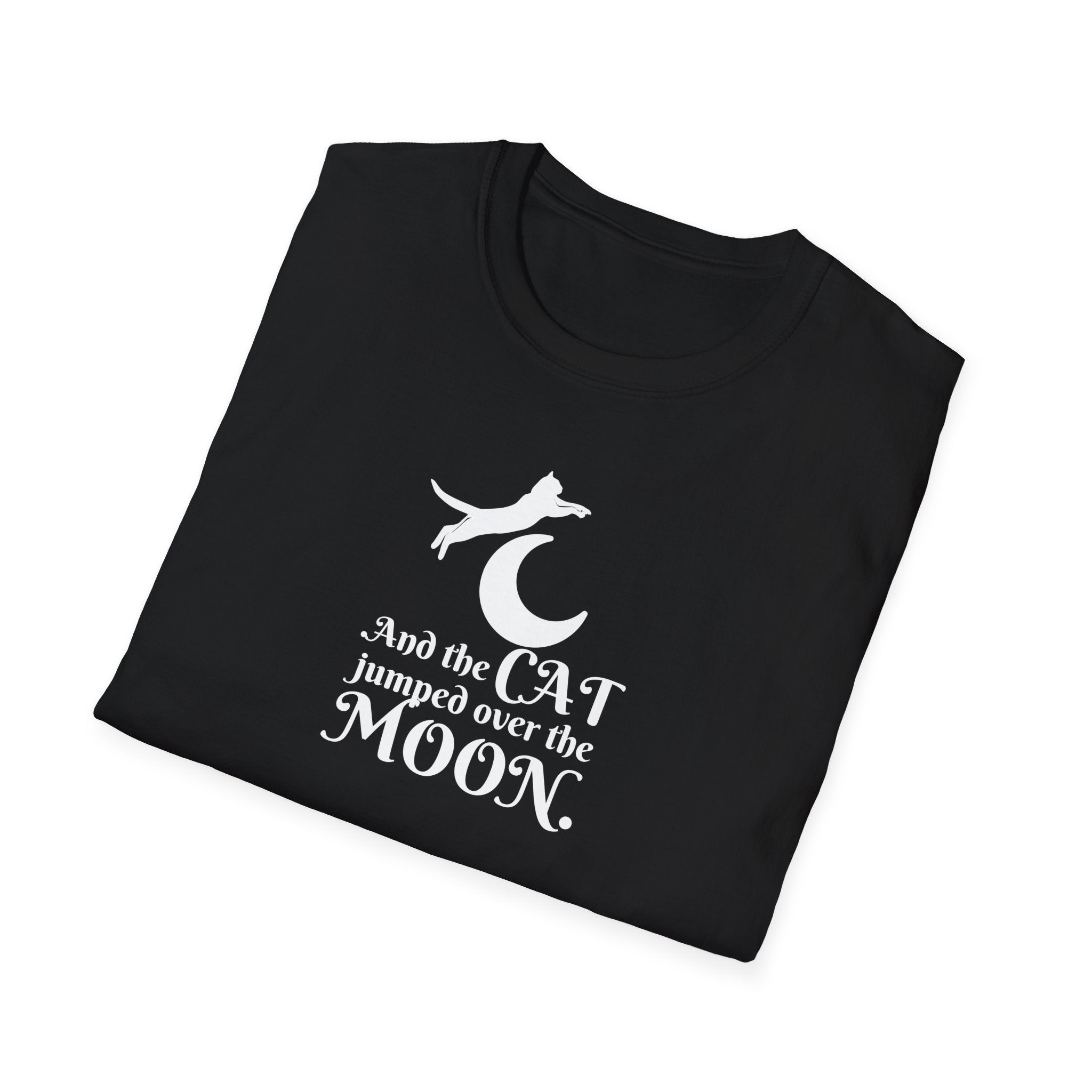 Cat Jumped Over the Moon Unisex Softstyle T-Shirt - EpiAl's Shop