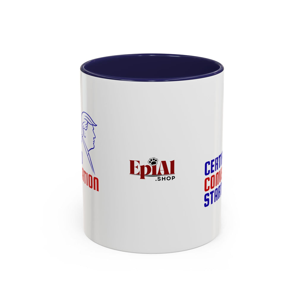 Certified Conversation Starter Mug | Political Parody Coffee Cup