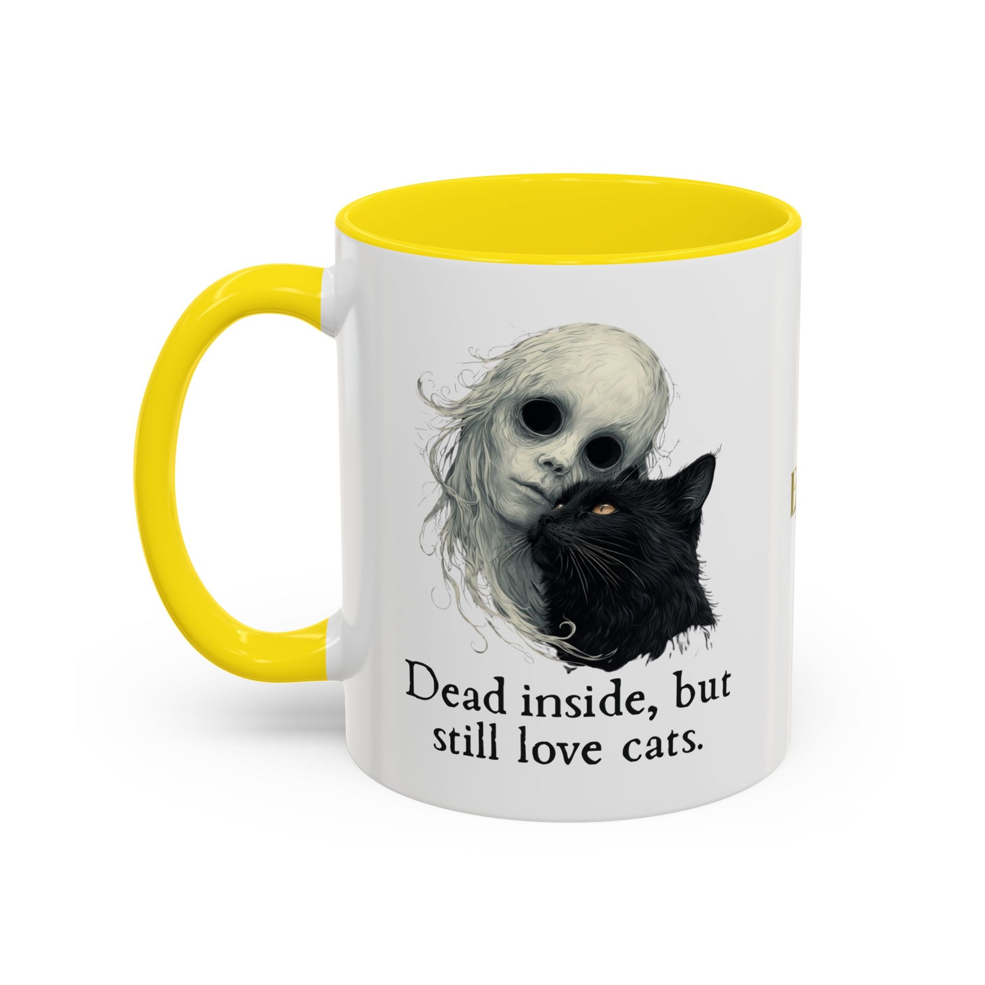 Spooky Dead Inside Cat Lover Coffee Mug