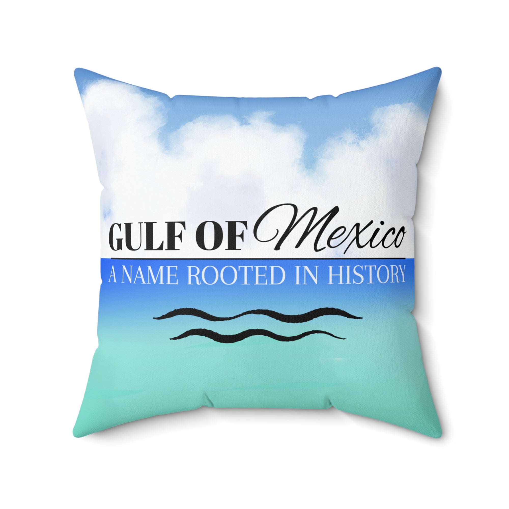Decorative Gulf of Mexico Pillow - Coastal Home Accent