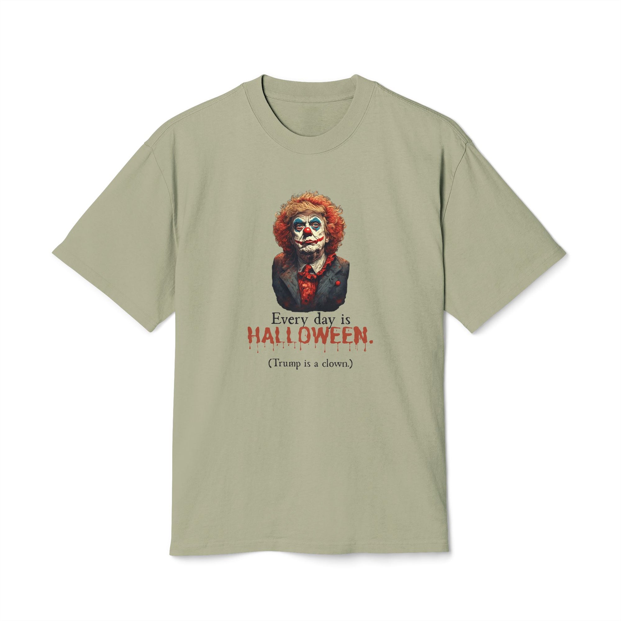 Trump is a Clown Halloween Unisex Faded Tee