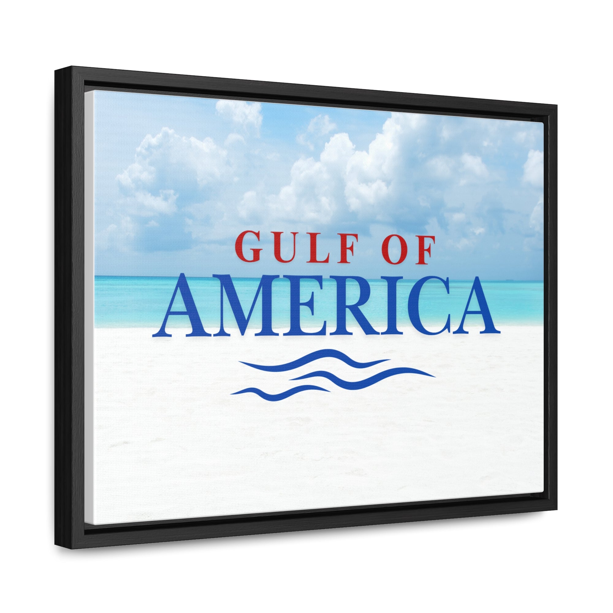 American Gulf Canvas Wrap - Coastal Wall Art for Beach Lovers