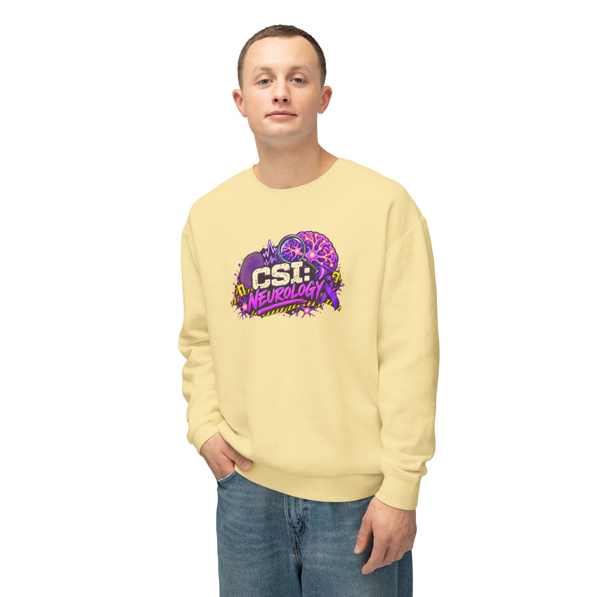 CSI: Neurology Epilepsy Awareness Lightweight Crewneck Sweatshirt