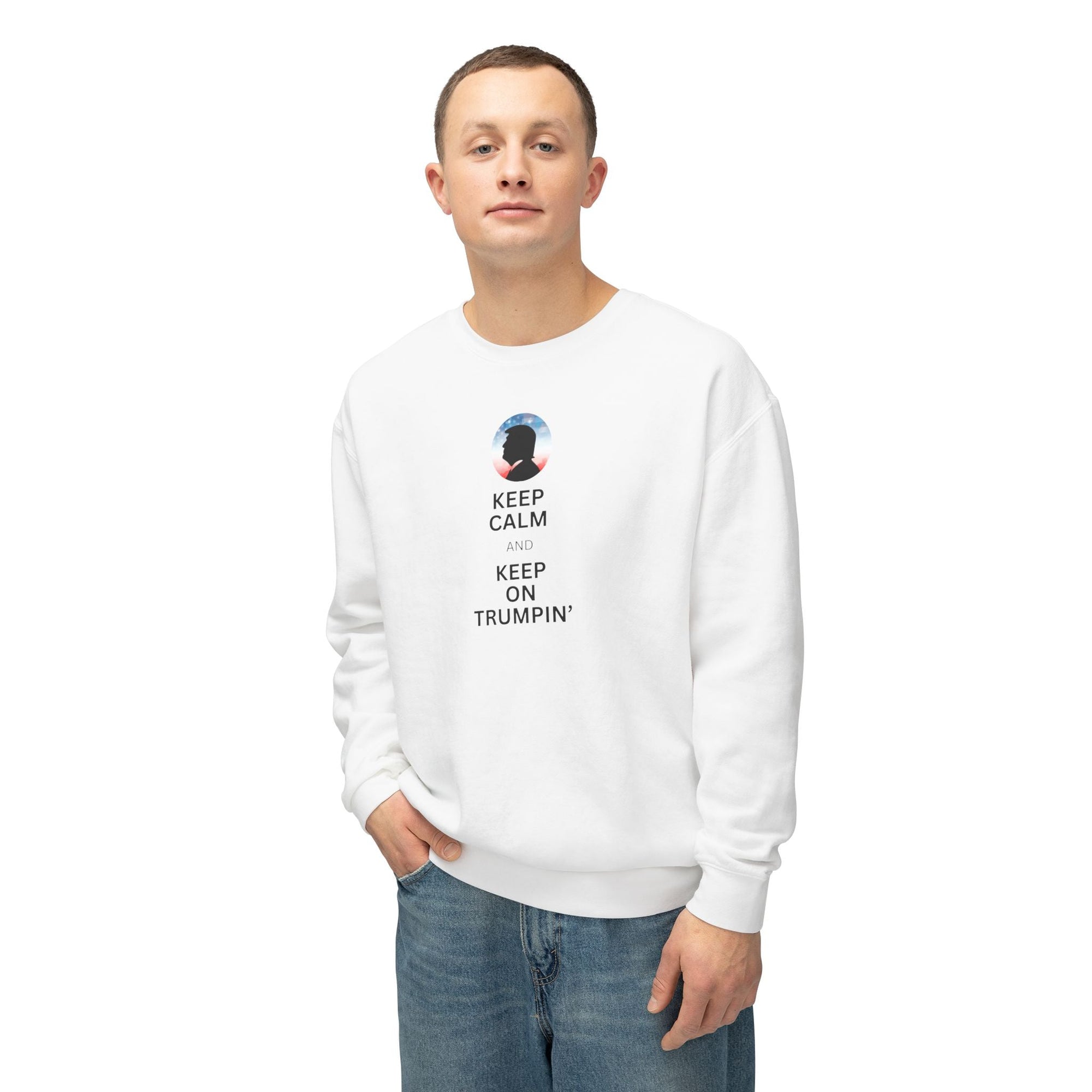 Keep Calm and Keep on Trumpin' Unisex Crewneck Sweatshirt Printify