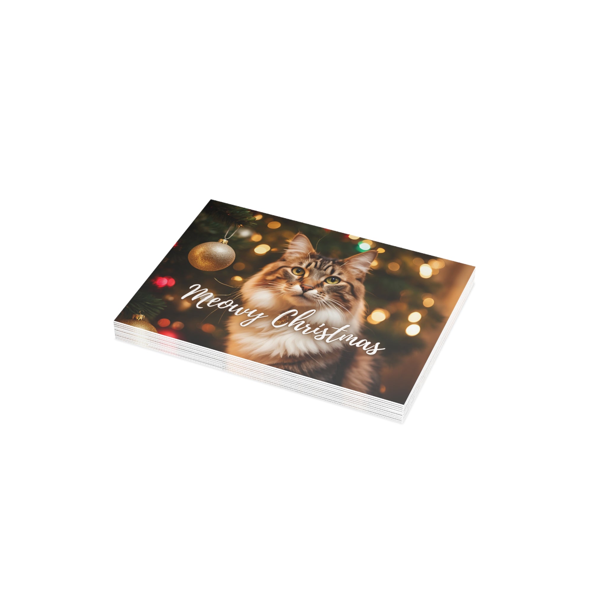 Pretty Meowy Christmas Postcard Bundles (envelopes included)