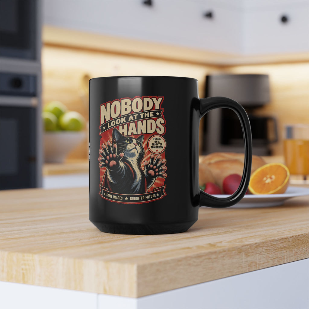 Nobody Look at the Hands AI Slop Mug