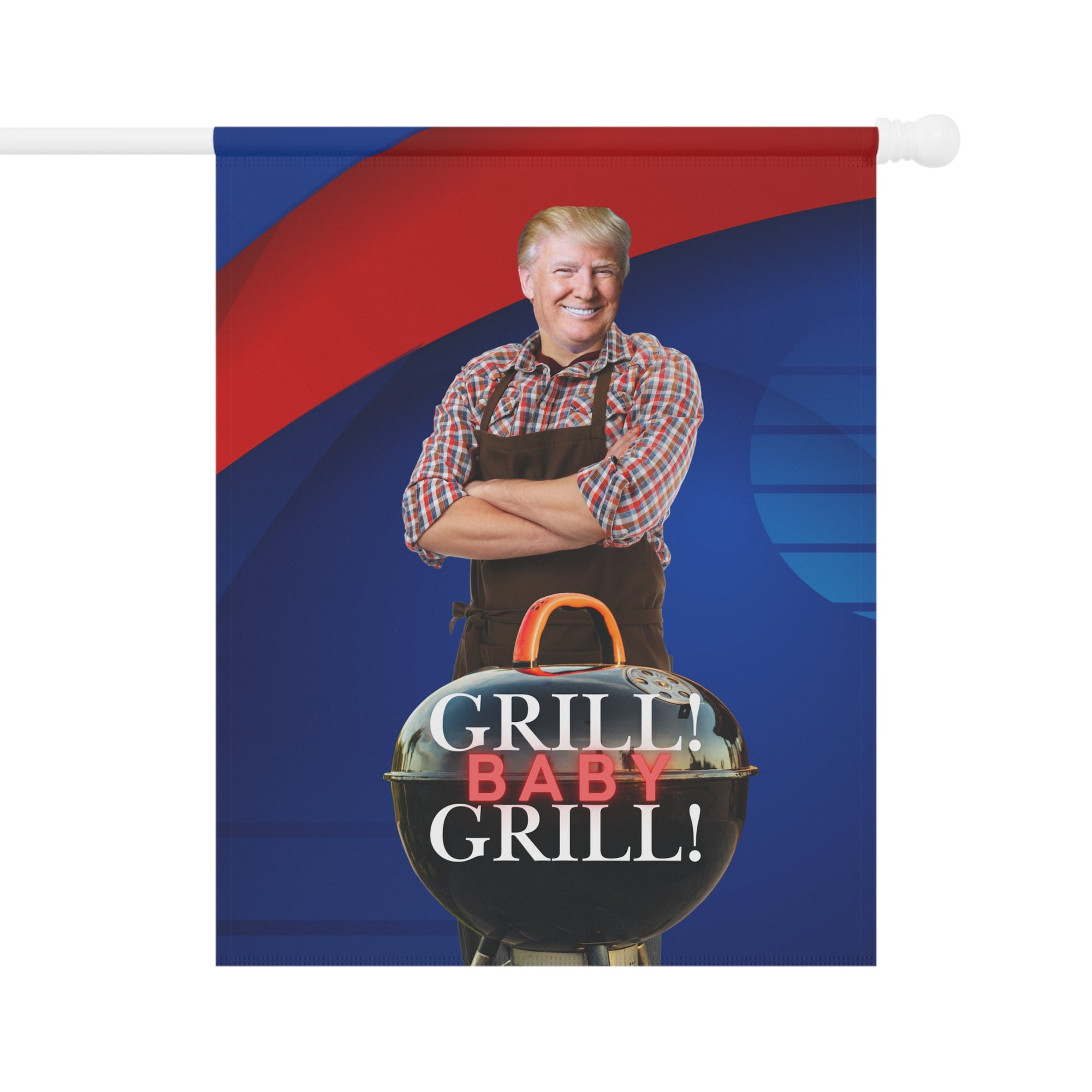 Trump Grill Baby Garden & House Banner
