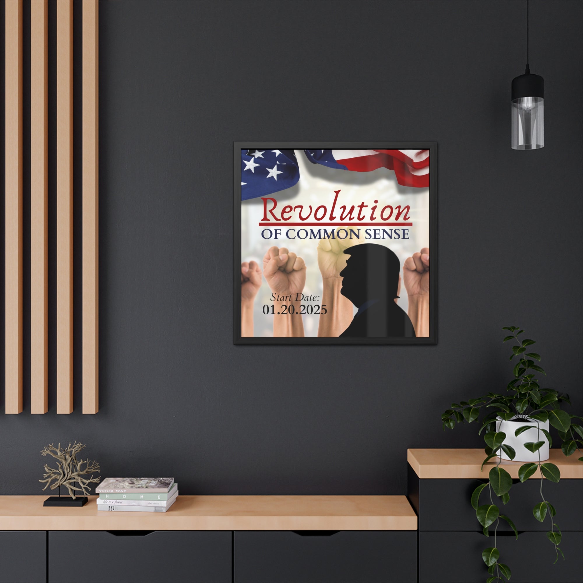 Trump Revolution of Common Sense Framed Posters