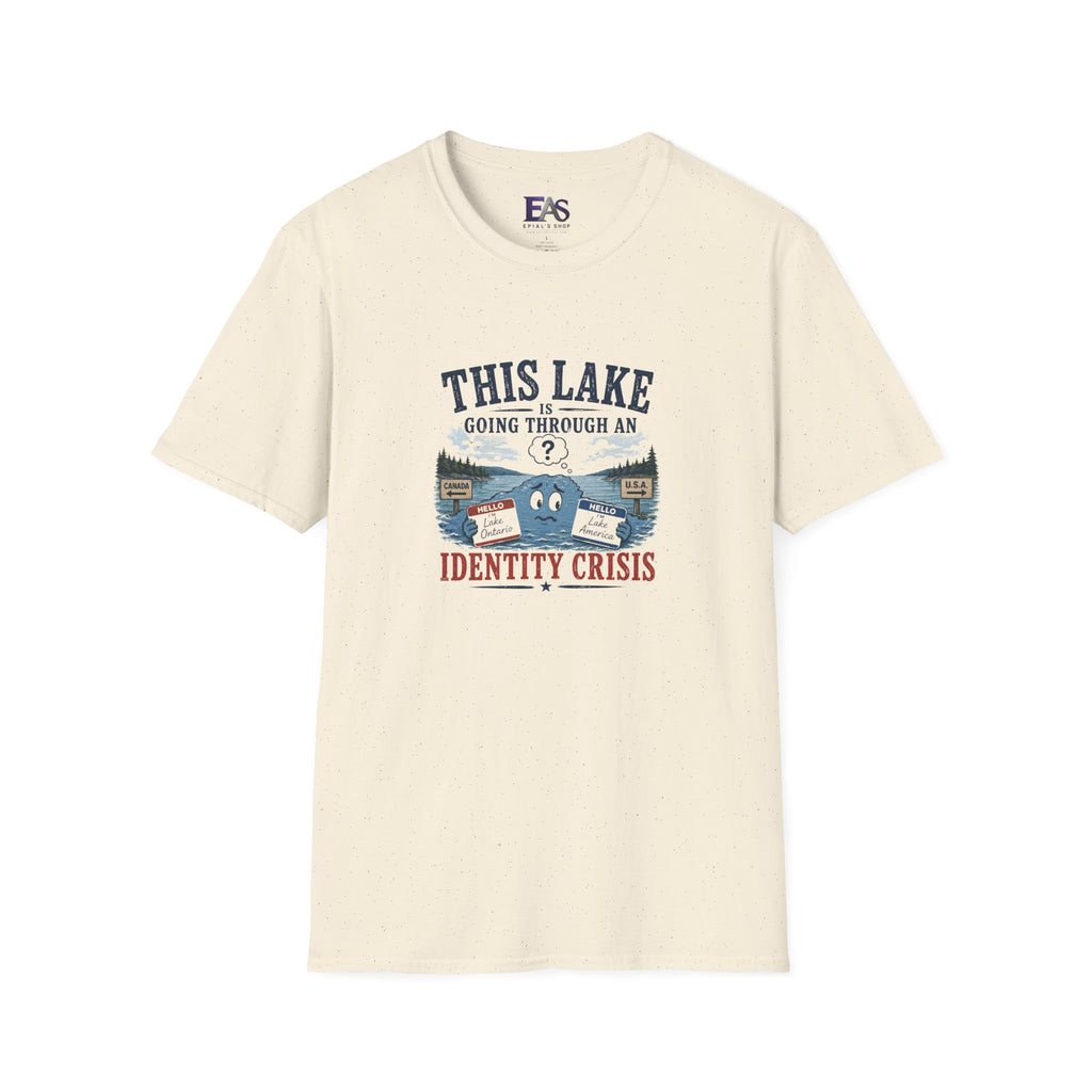 This Lake Is Going Through an Identity Crisis T-Shirt | Lake Ontario Lake America Humor