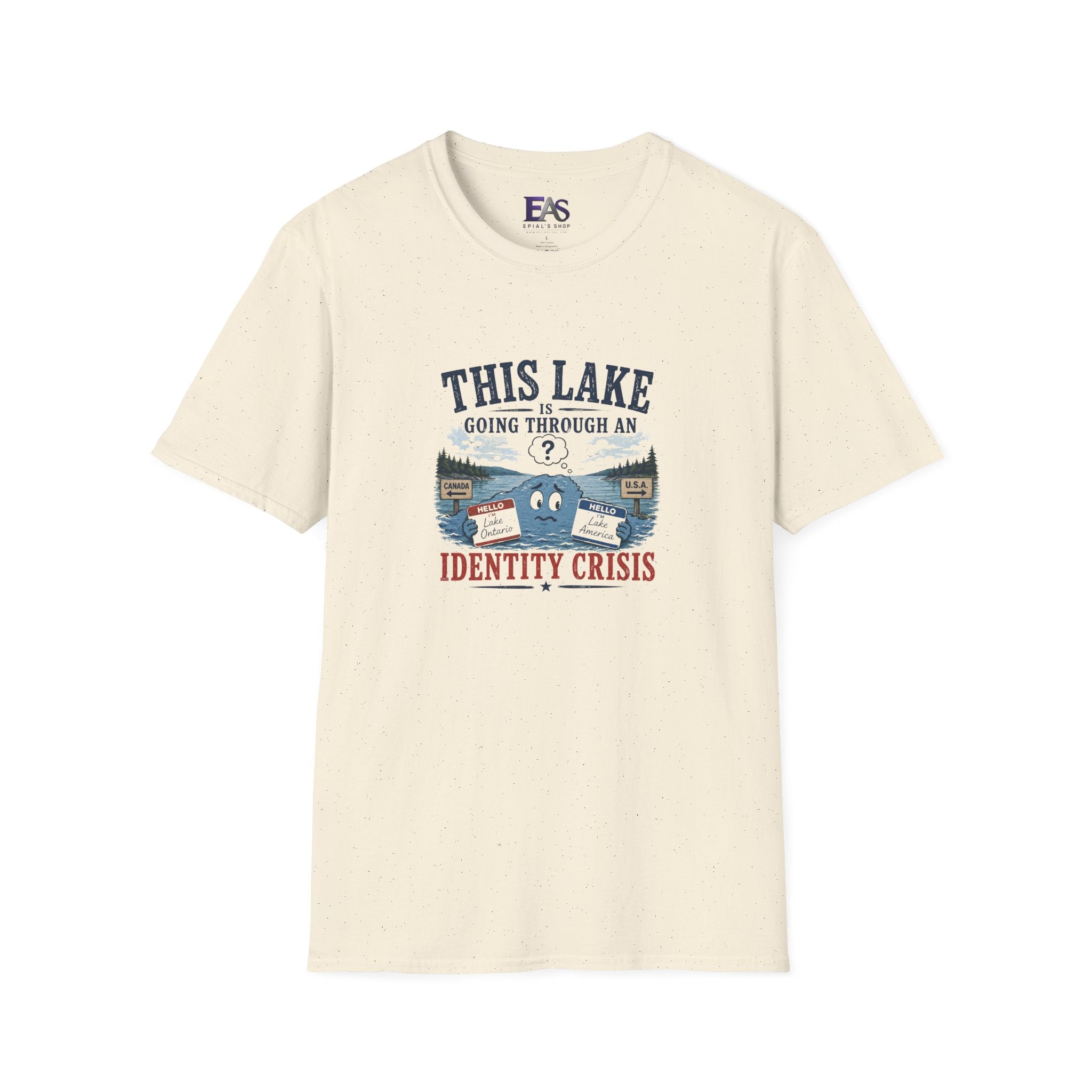 This Lake Is Going Through an Identity Crisis T-Shirt | Lake Ontario Lake America Humor