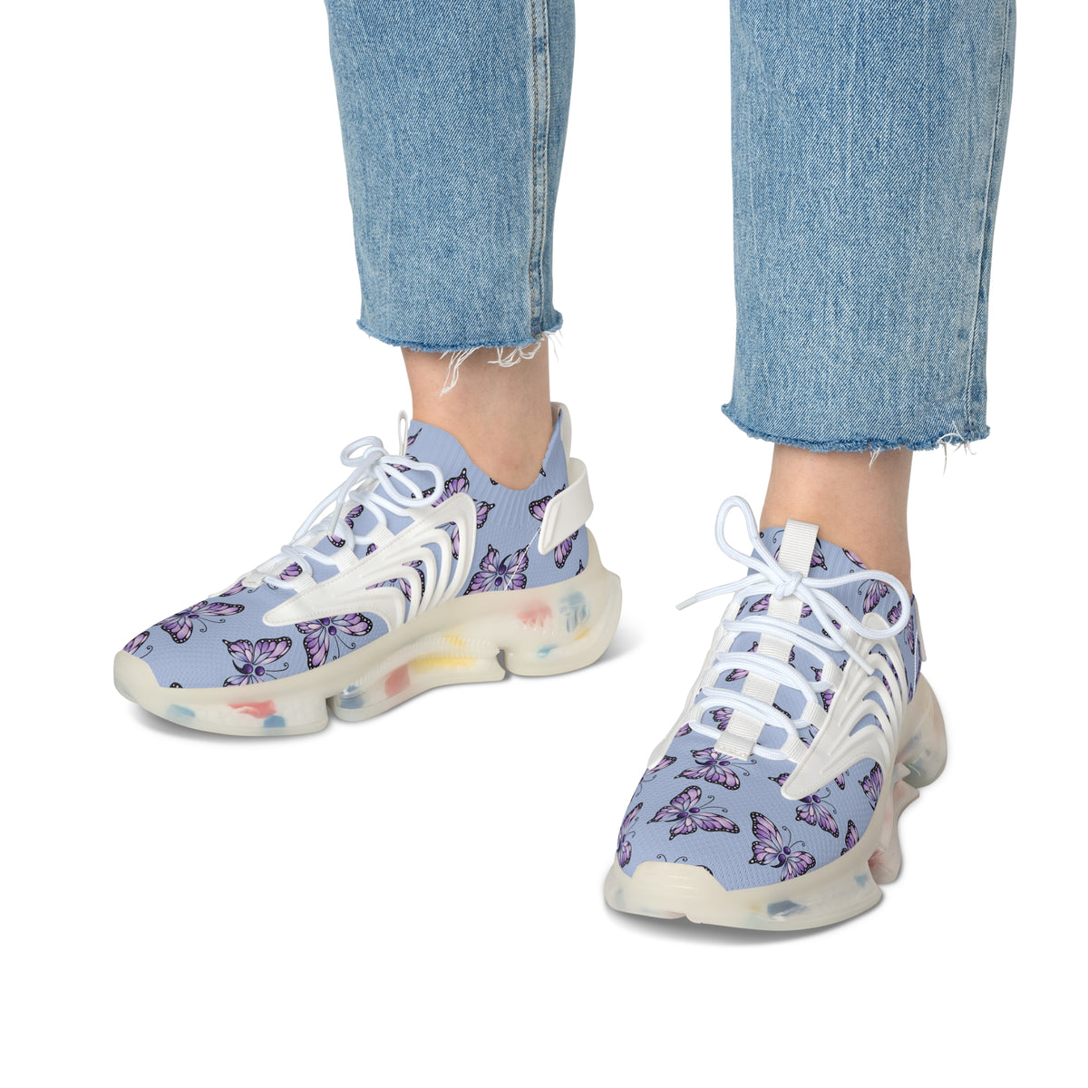 Women’s Semicolon Butterfly Sneakers | Suicide Awareness Shoes