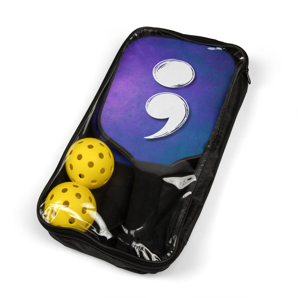 Semicolon Suicide Awareness Pickleball Paddle Set