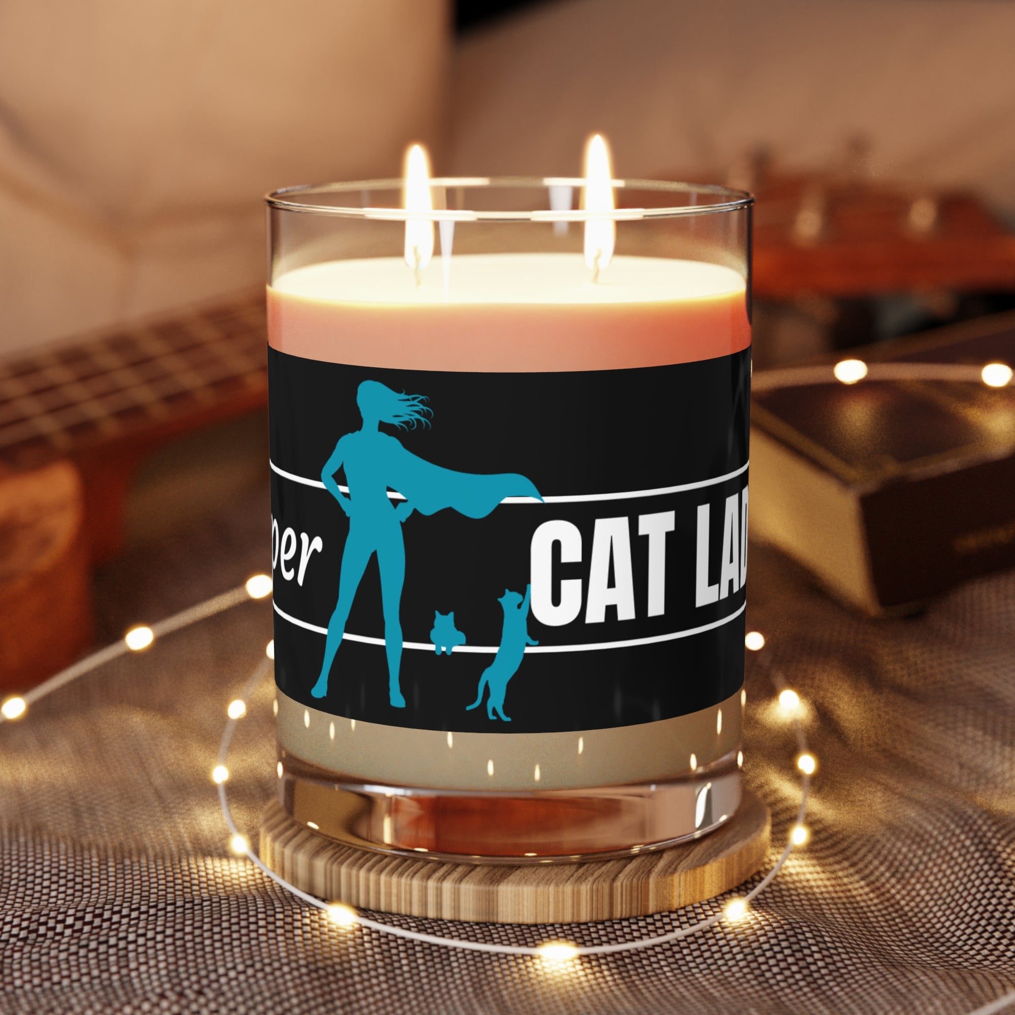 Super Cat Lady Scented Candle - Full Glass, 11oz