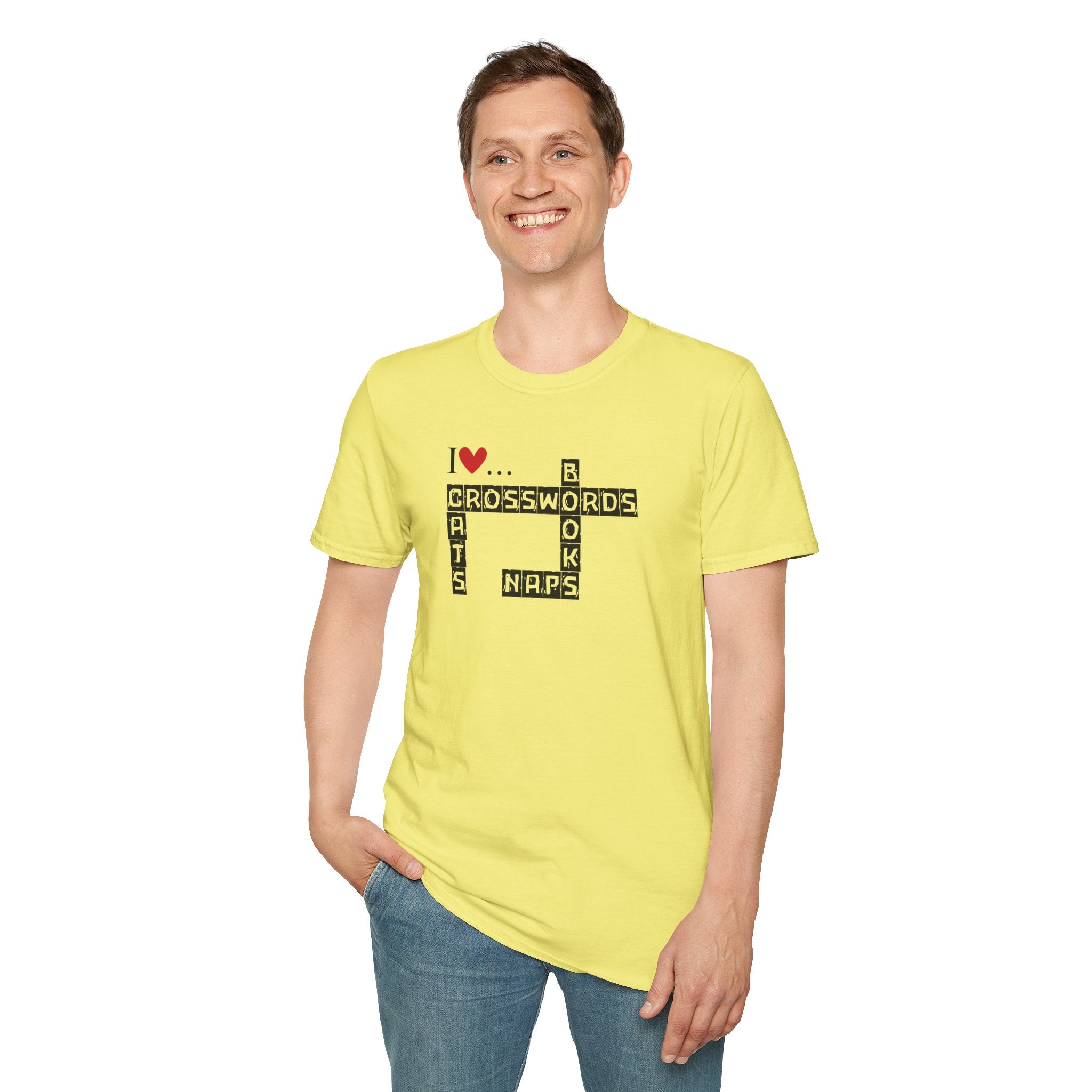 Crosswords and Cats Unisex Softstyle T-Shirt