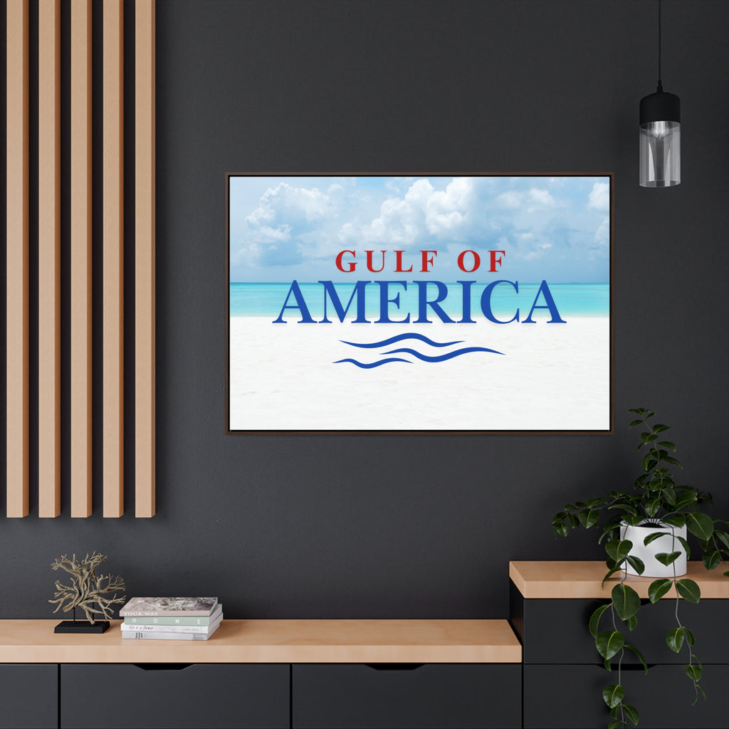 American Gulf Canvas Wrap - Coastal Wall Art for Beach Lovers