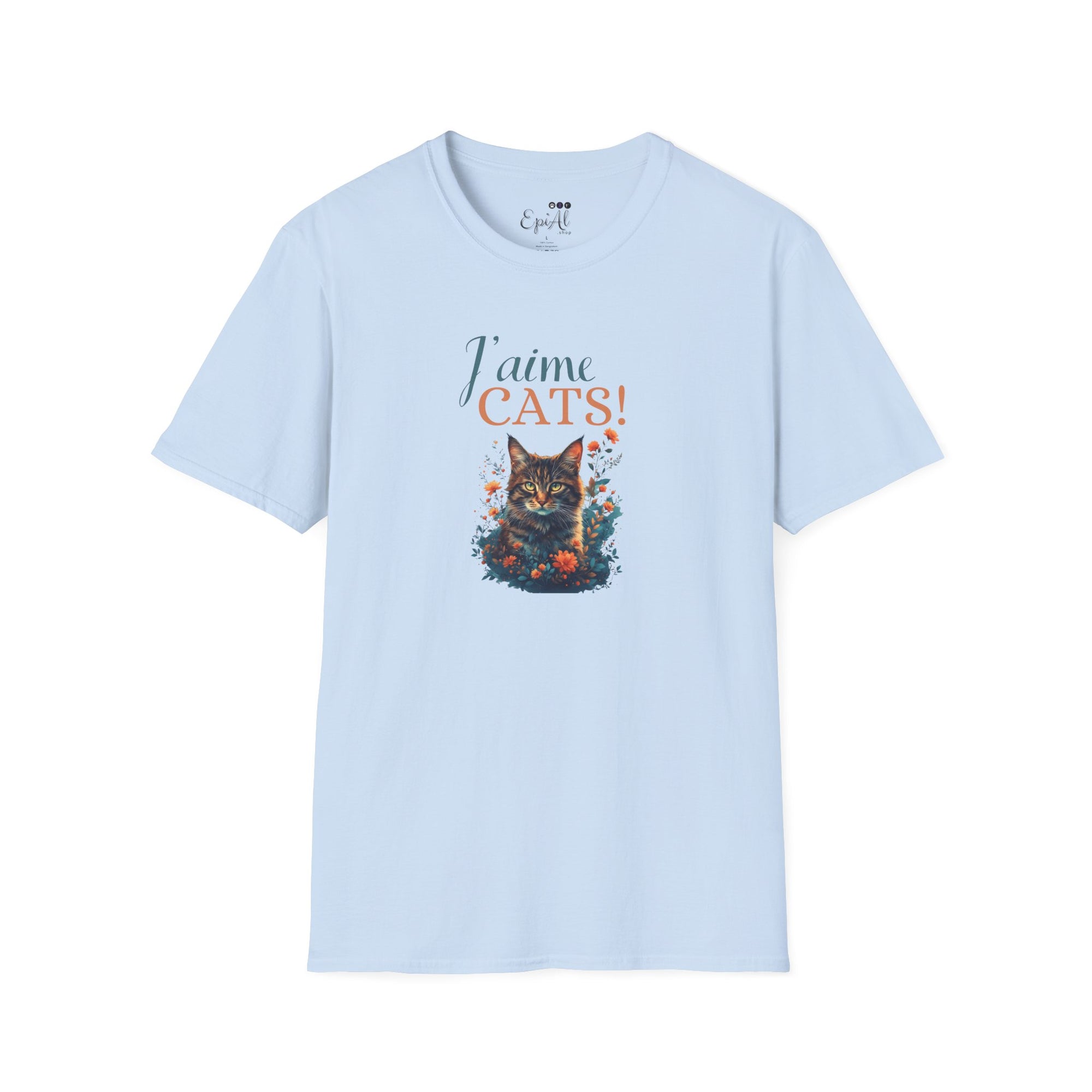 J'aime Cats Unisex Softstyle T-Shirt - Perfect Gift for Cat Lovers