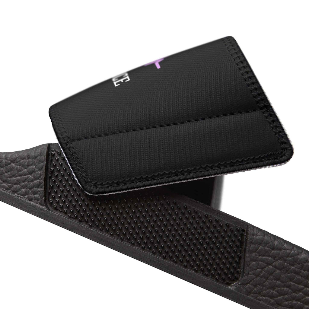 Signal Interference Slide Sandals – Purple Epilepsy Awareness Comfort Slides