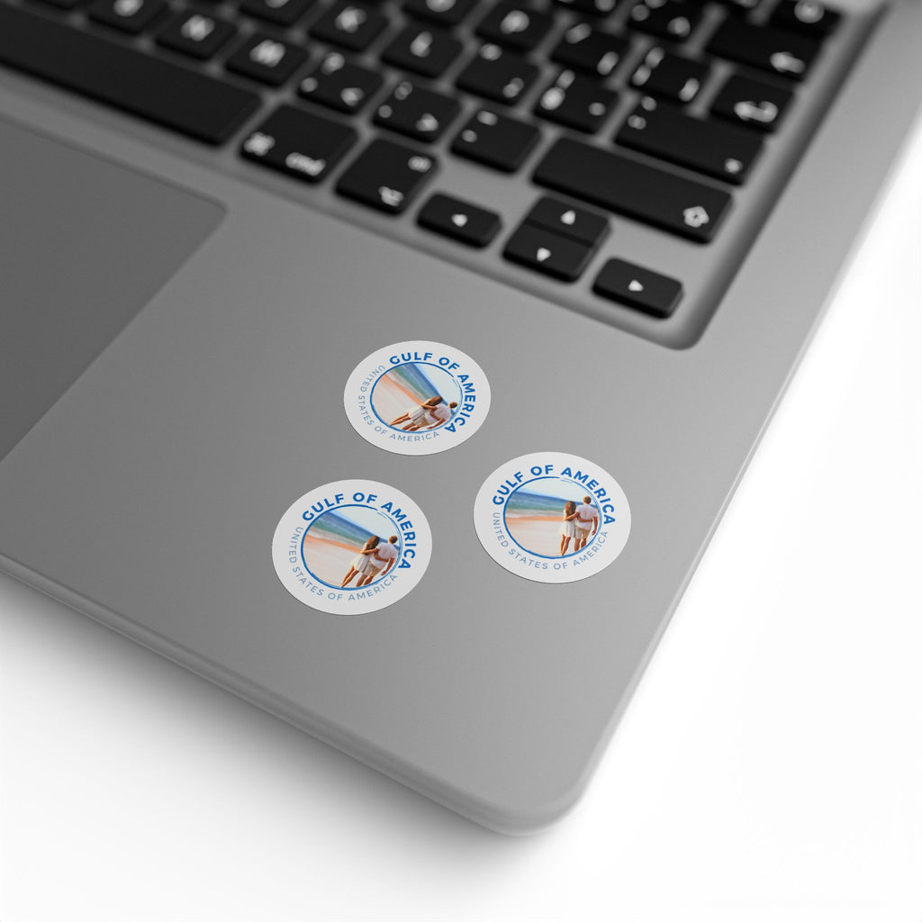 American Gulf Round Sticker Labels