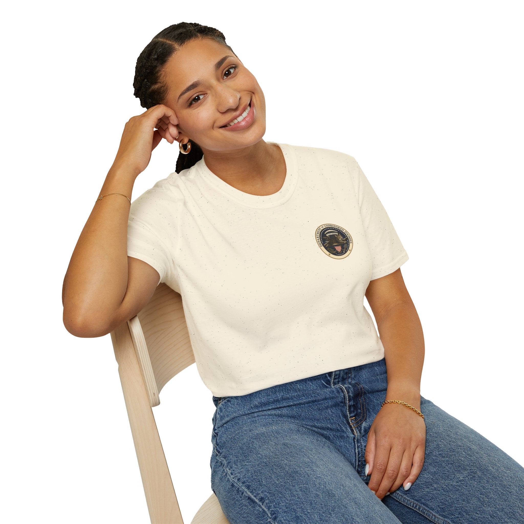 Department of Unprovoked Zoomies Cat T-Shirt | Faux Government Seal Tee