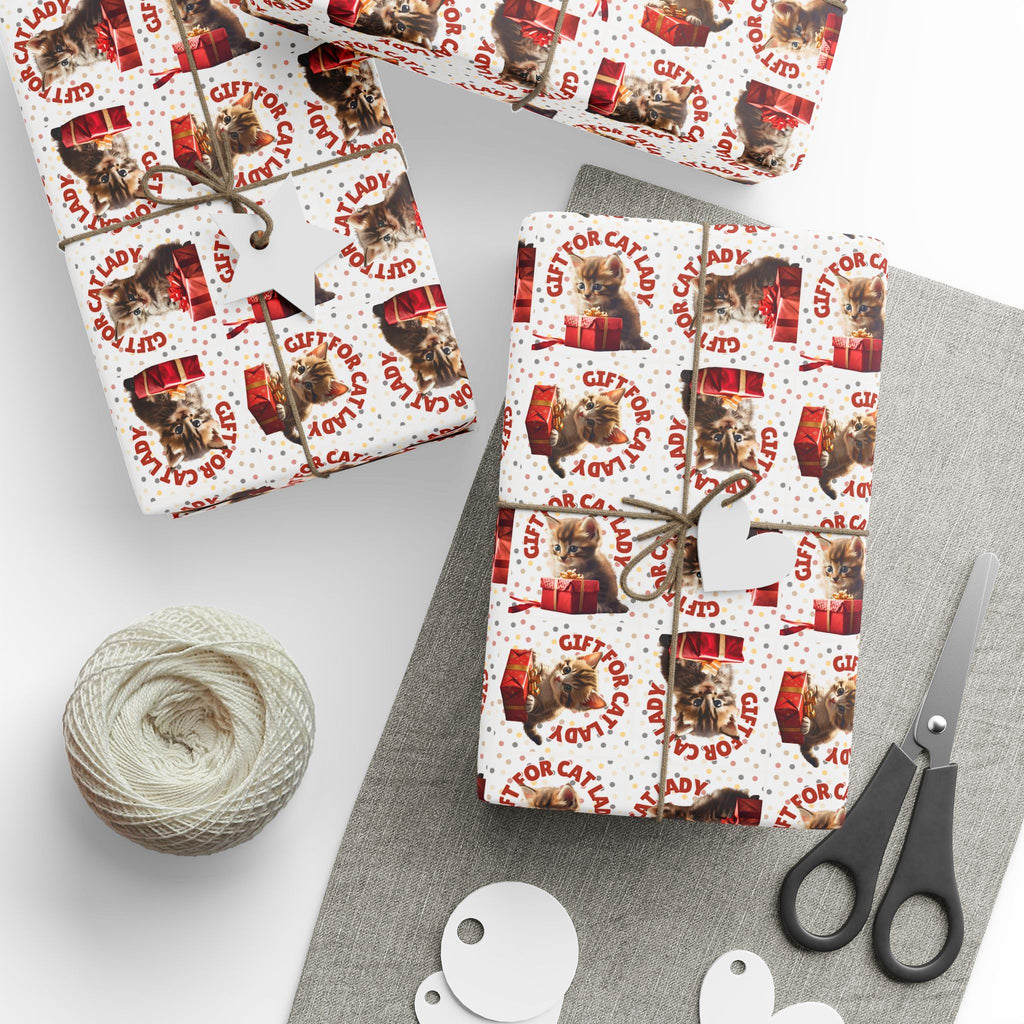 Cat Lady Wrapping Paper for Gifts