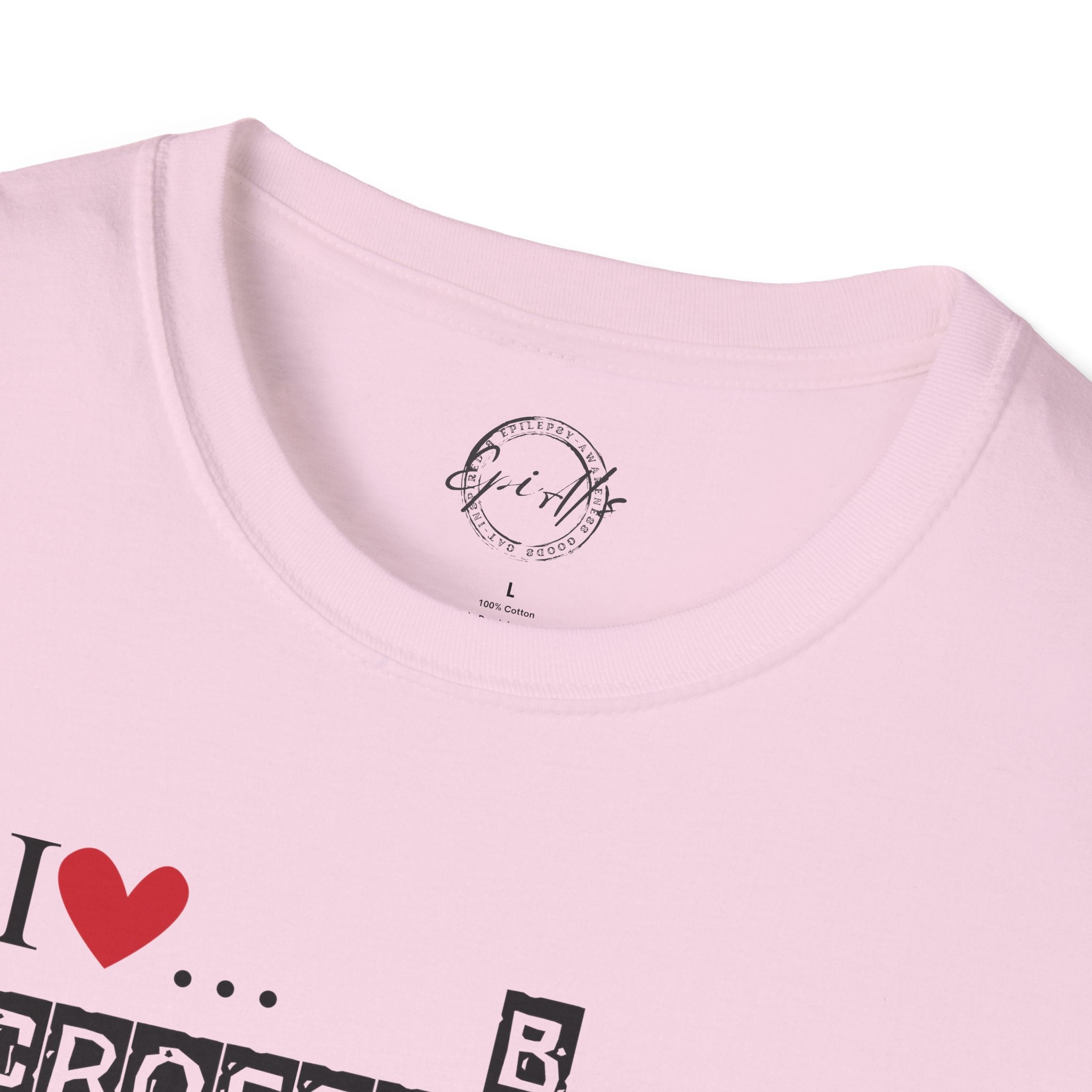 Photo depicting the ​Crosswords and Cats Unisex Softstyle T-Shirt from EpiAl's Shop.