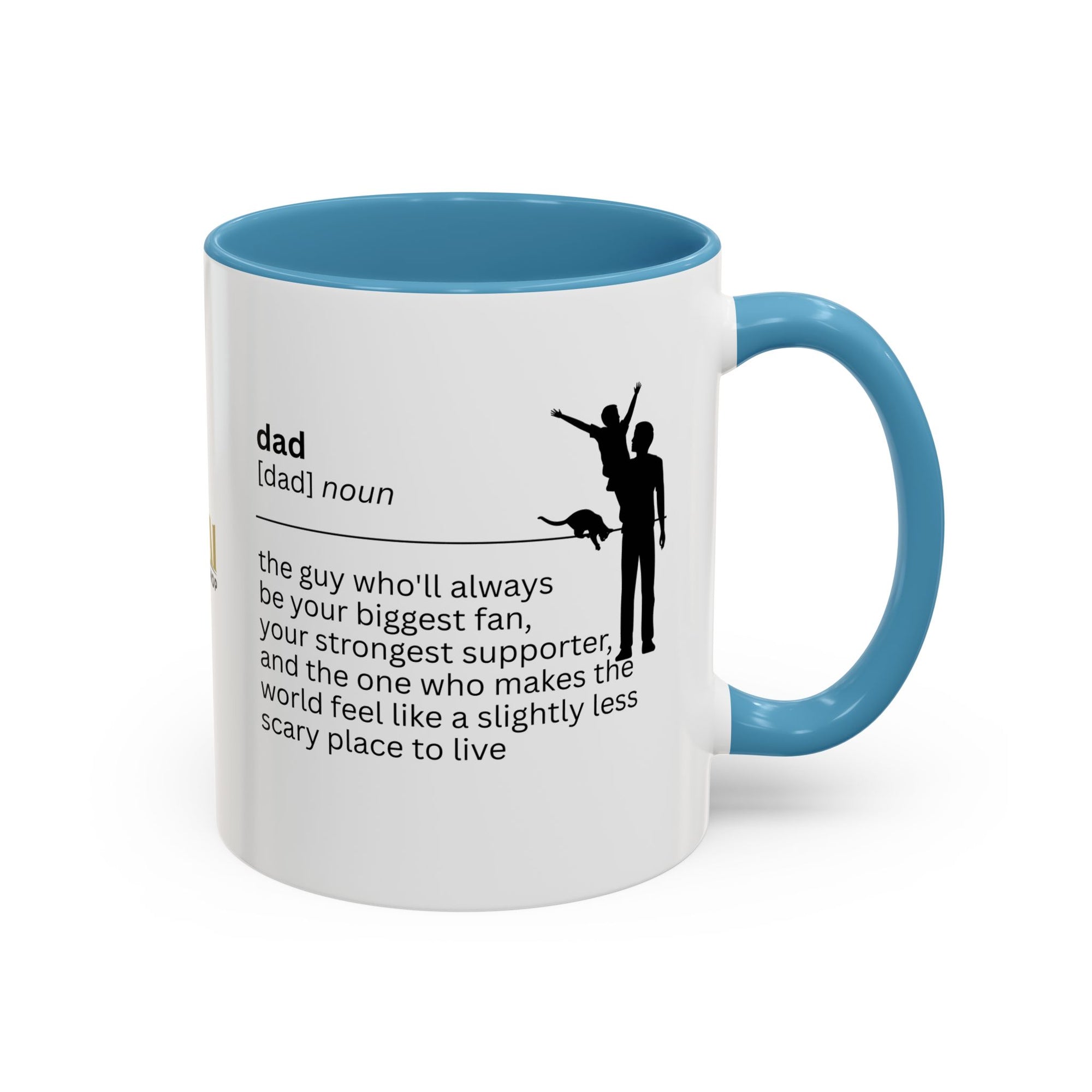 Dad Biggest Fan Accent Coffee Mug - Perfect Gift for Dads