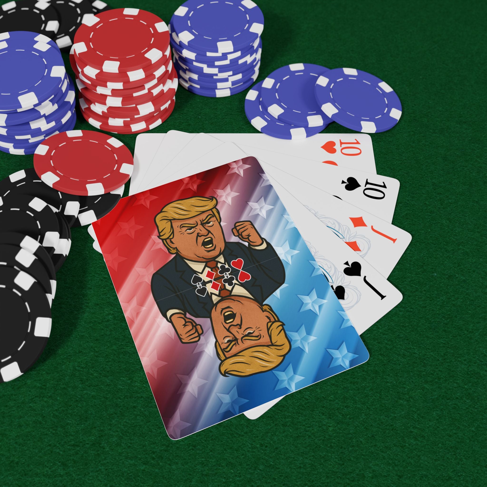 Patriotic Parody Poker Cards – Red, White & Riled Up Edition