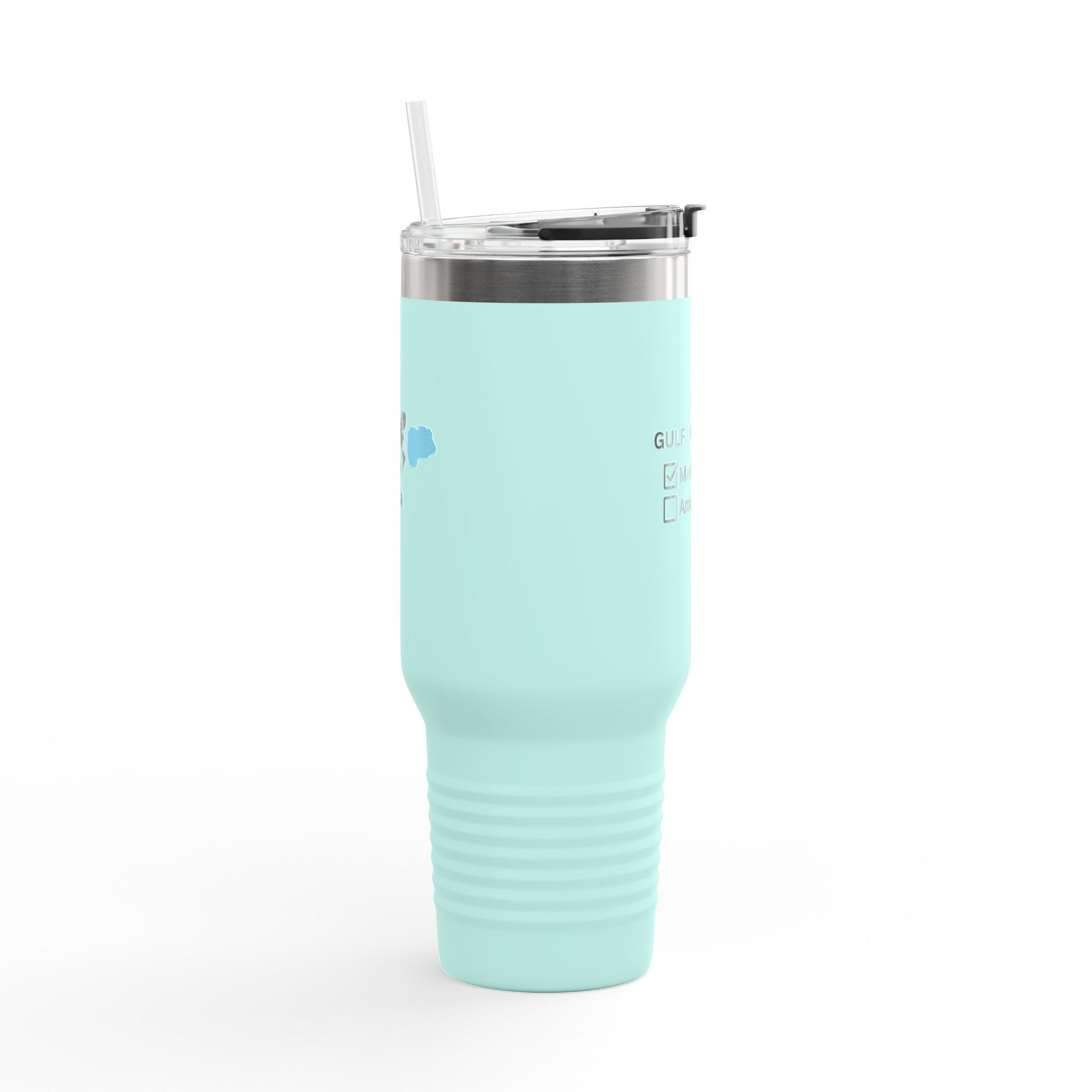 Gulf of Mexico Checkbox Insulated Travel Mug - 40oz